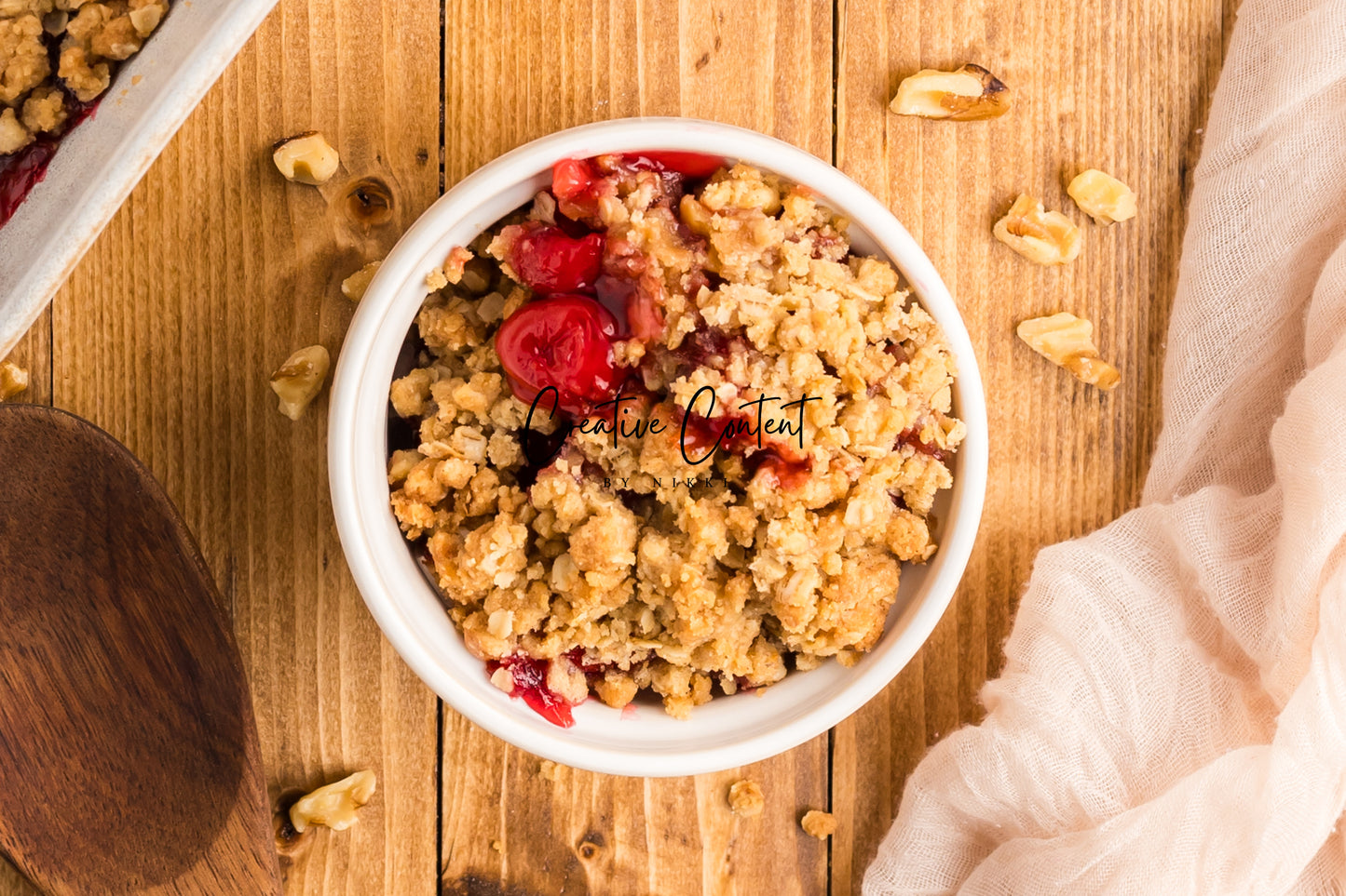 Easy Cherry Crumble- Set 2 of 2