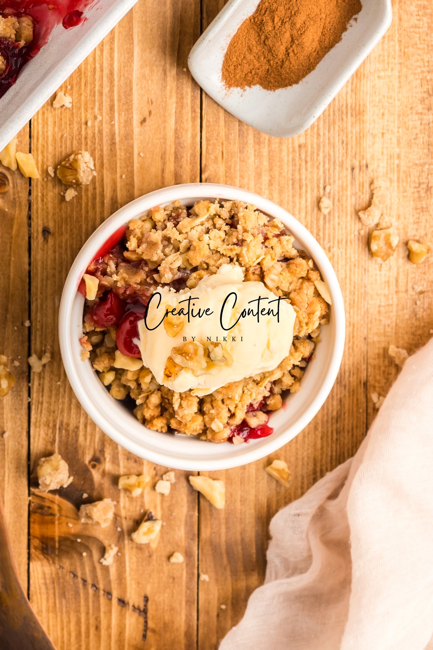 Easy Cherry Crumble- Set 2 of 2
