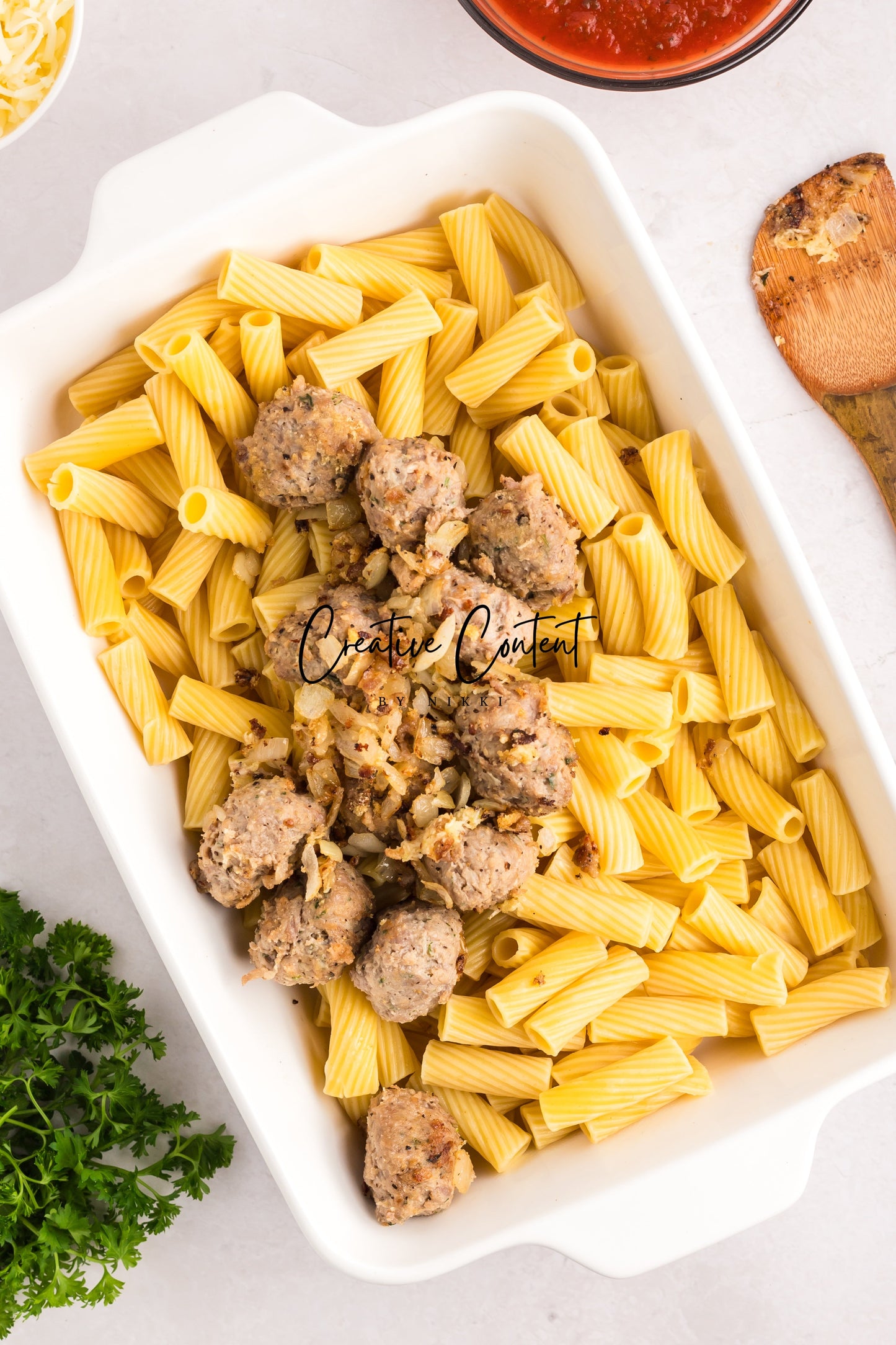 Easy Meatballs and Pasta Bake - Exclusive