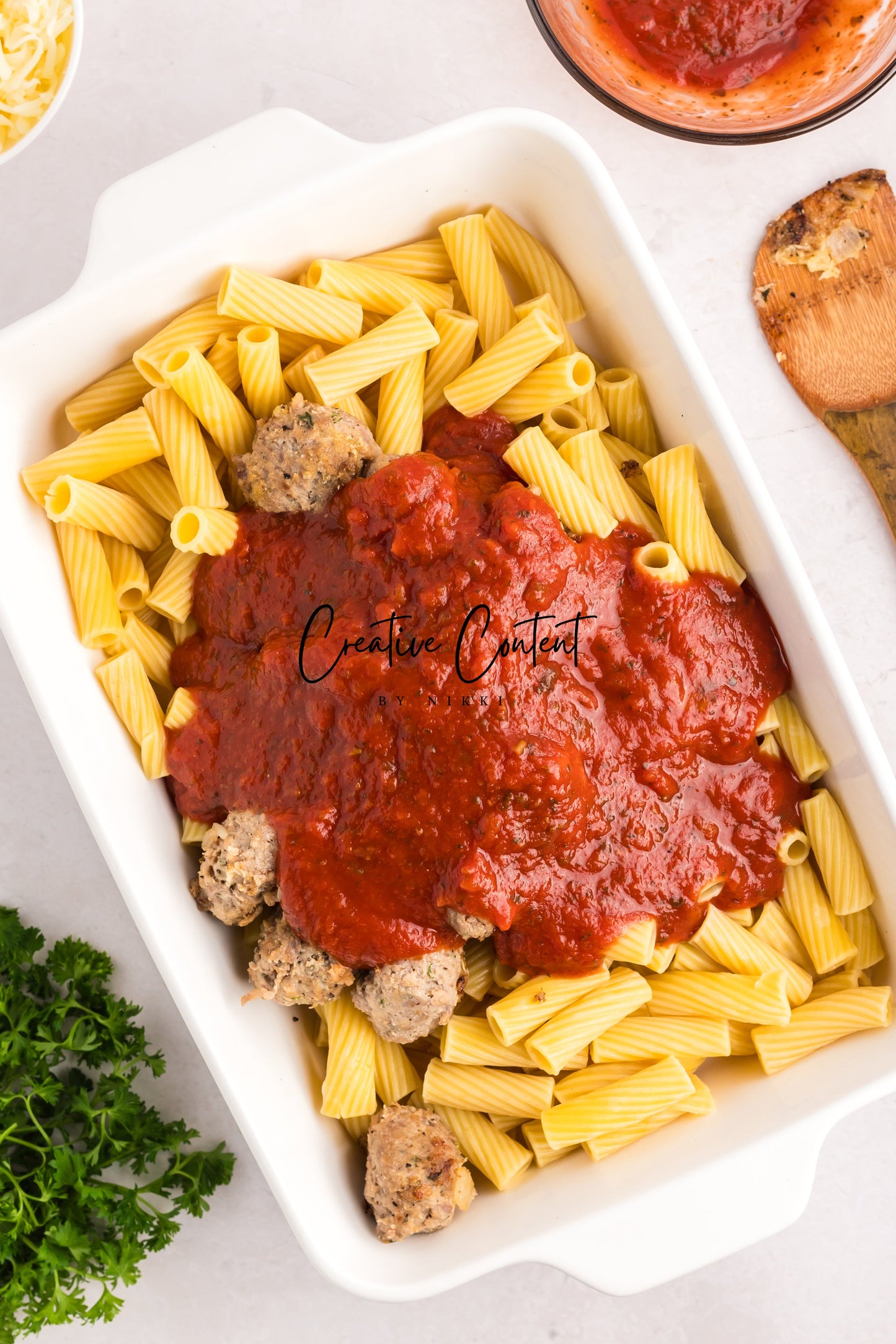 Easy Meatballs and Pasta Bake - Exclusive