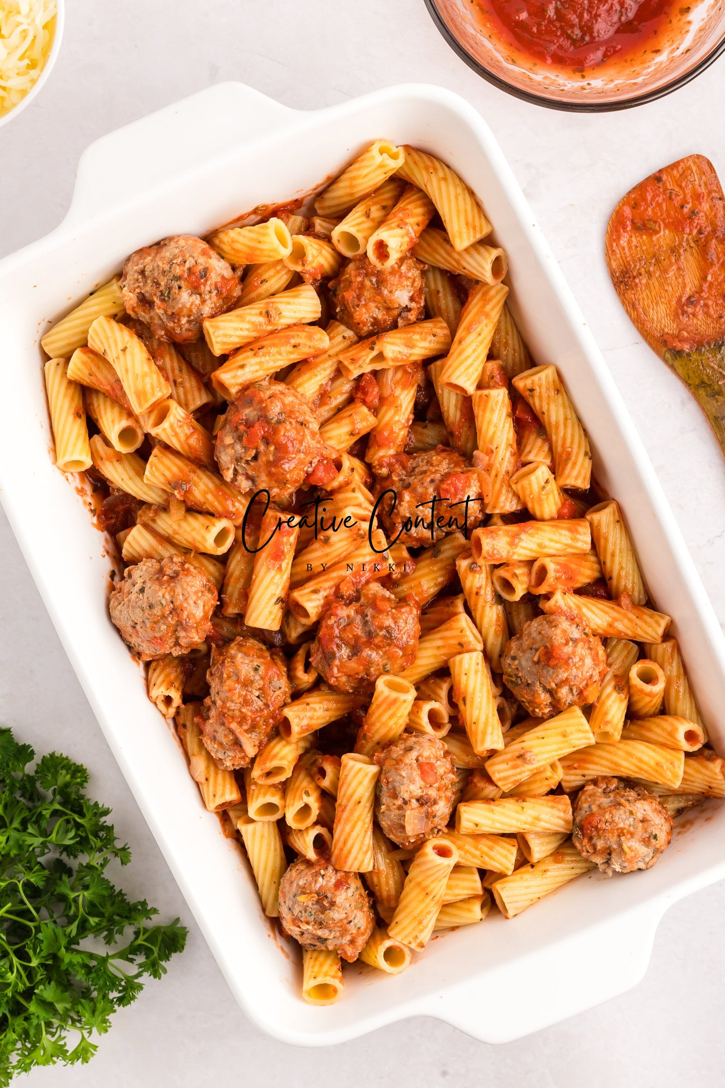 Easy Meatballs and Pasta Bake - Exclusive