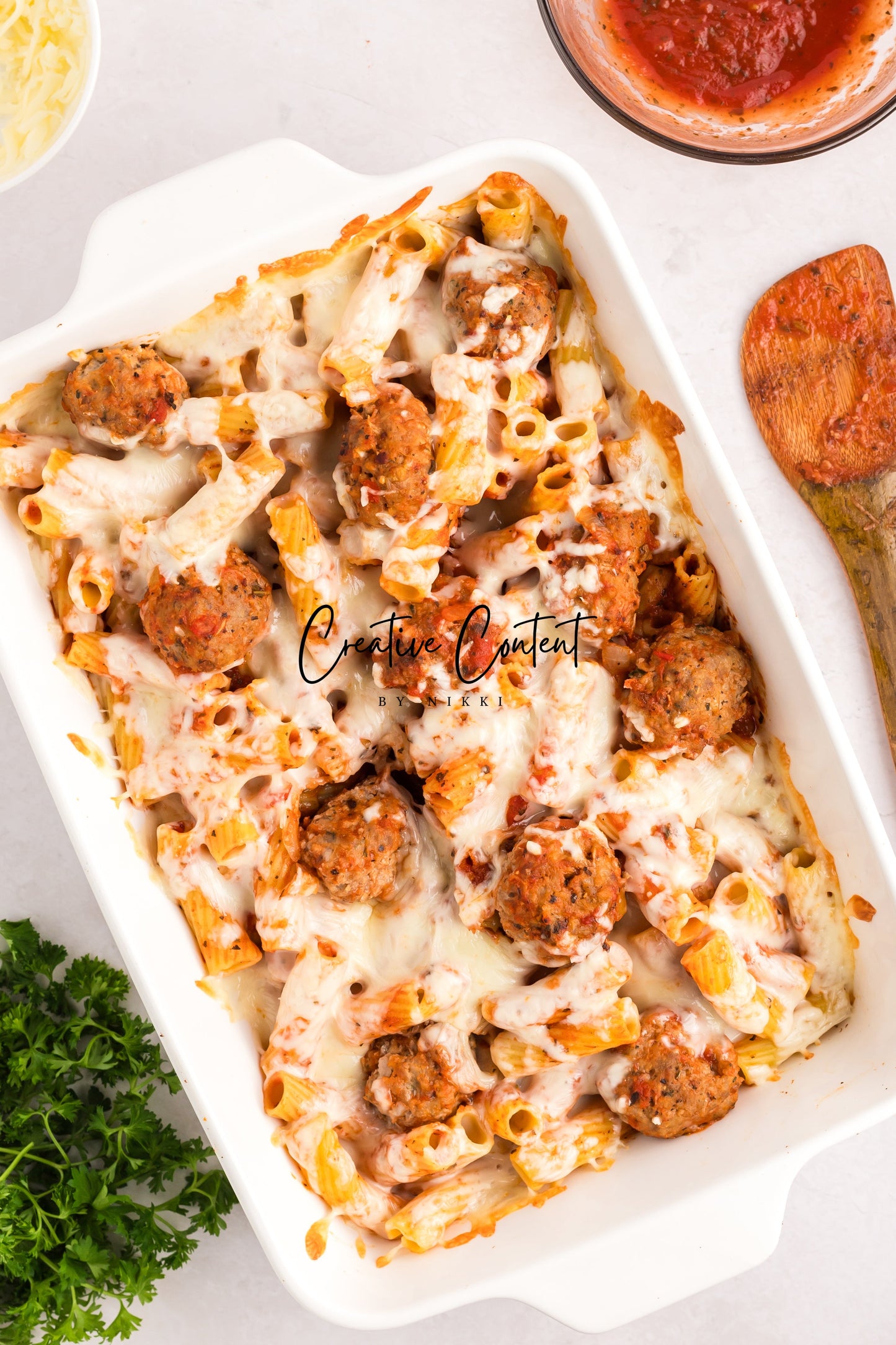 Easy Meatballs and Pasta Bake - Exclusive