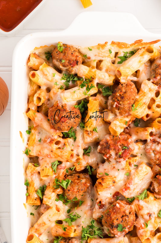 Easy Meatballs and Pasta Bake - Exclusive