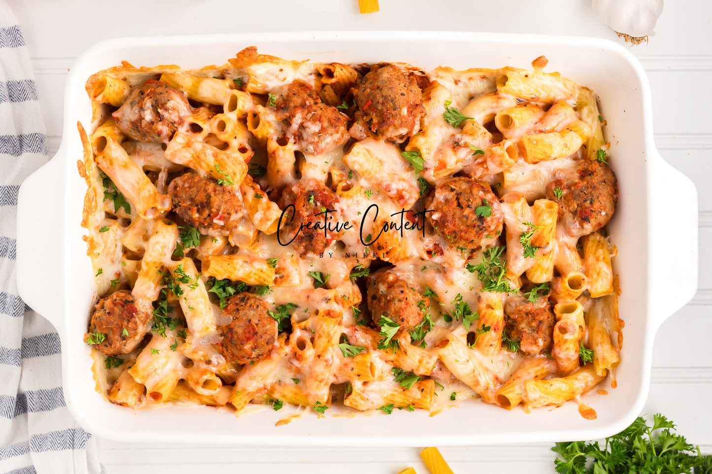 Easy Meatballs and Pasta Bake - Exclusive
