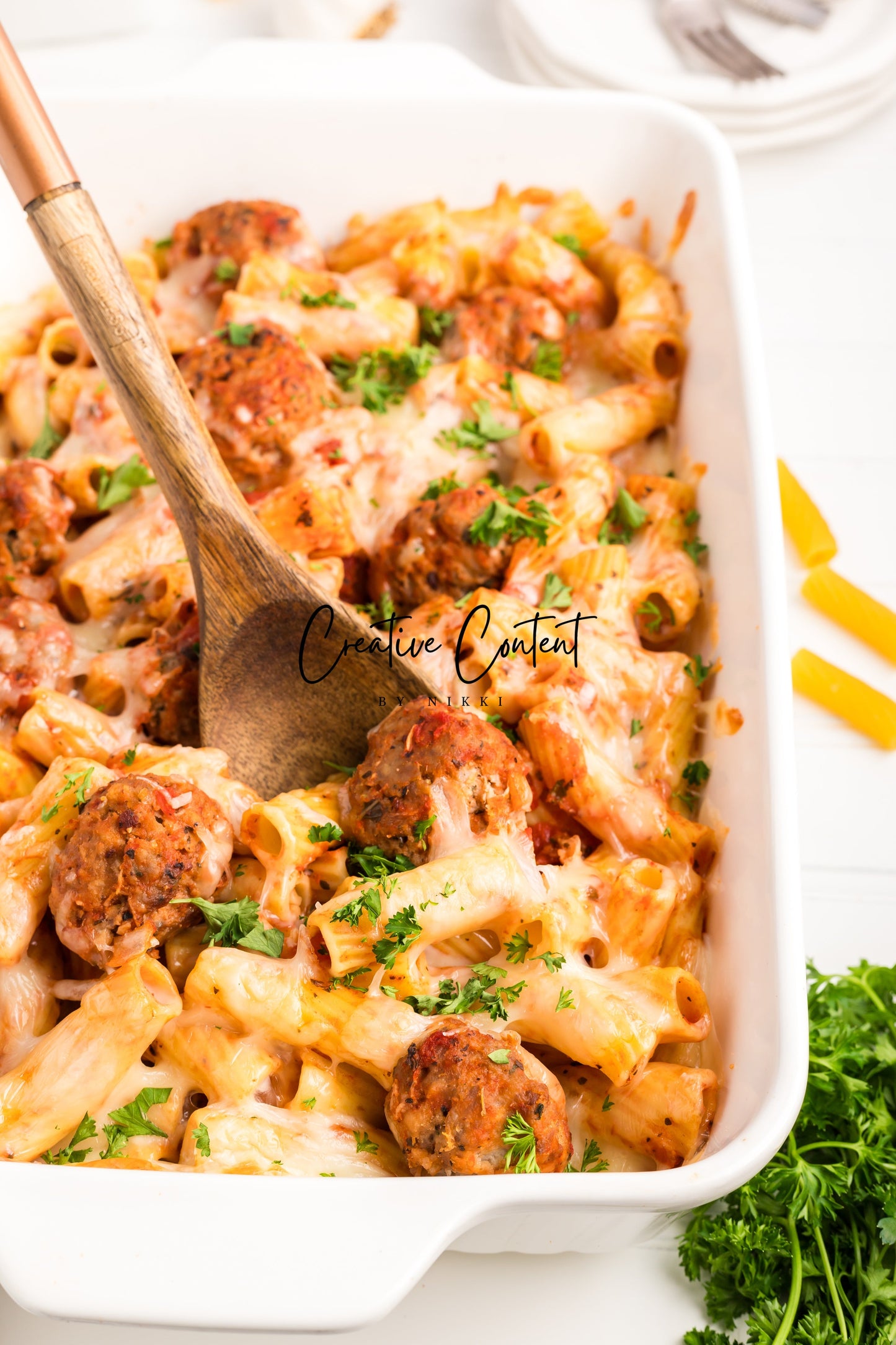 Easy Meatballs and Pasta Bake - Exclusive