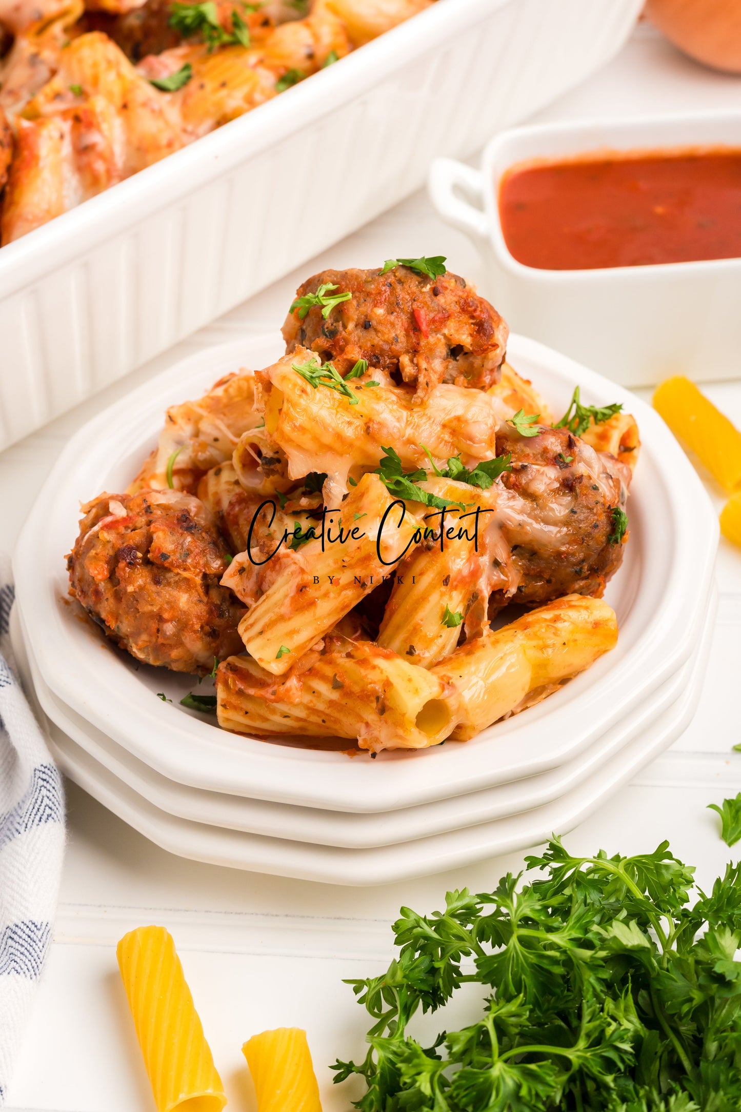 Easy Meatballs and Pasta Bake - Exclusive