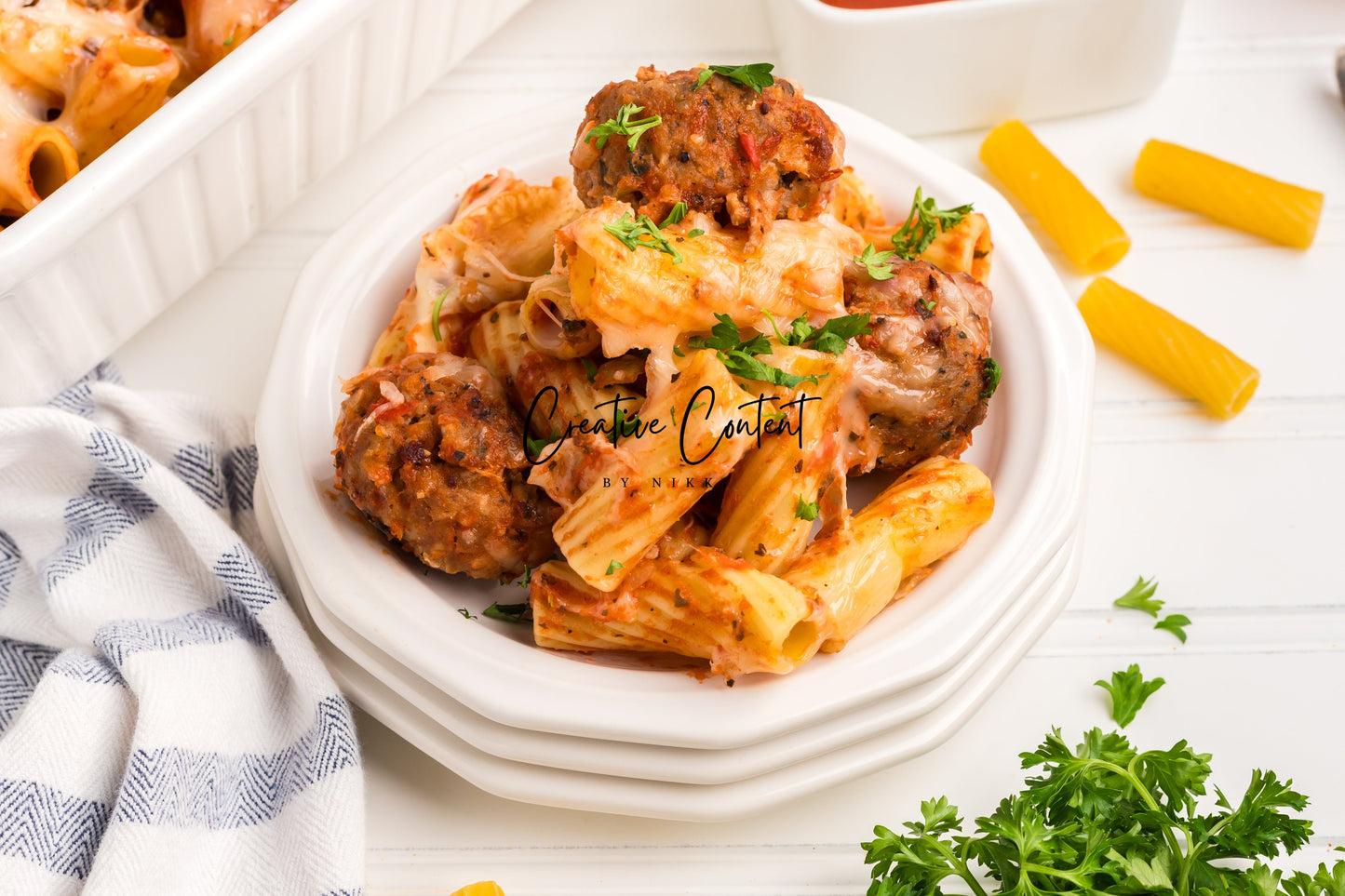 Easy Meatballs and Pasta Bake - Exclusive