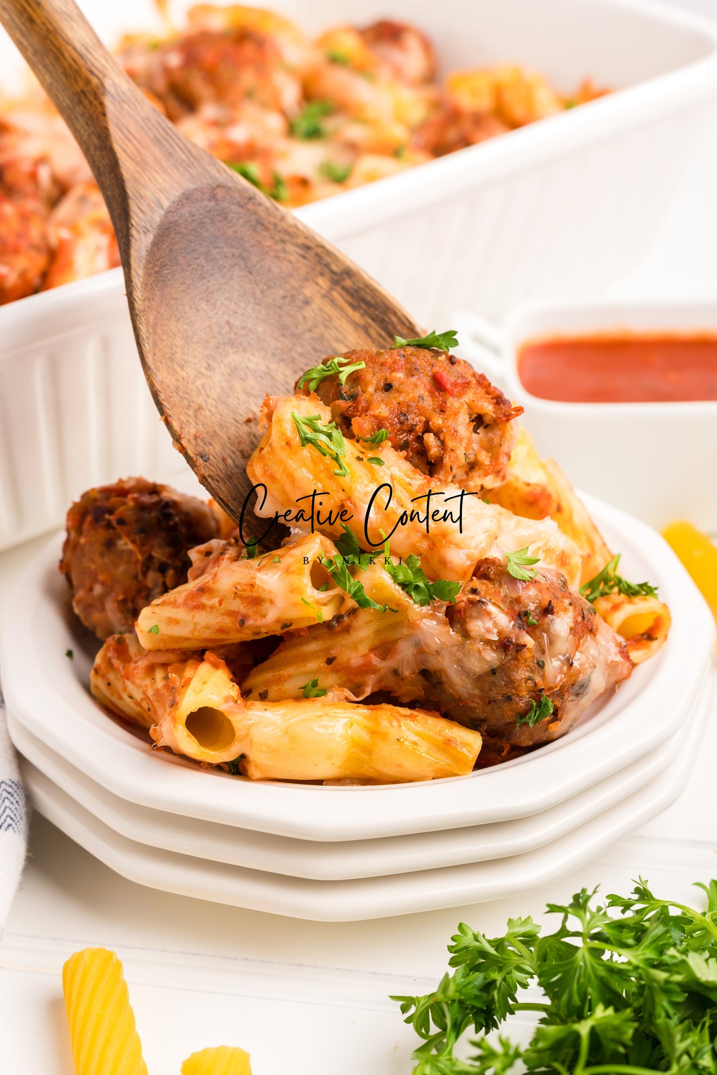 Easy Meatballs and Pasta Bake - Exclusive