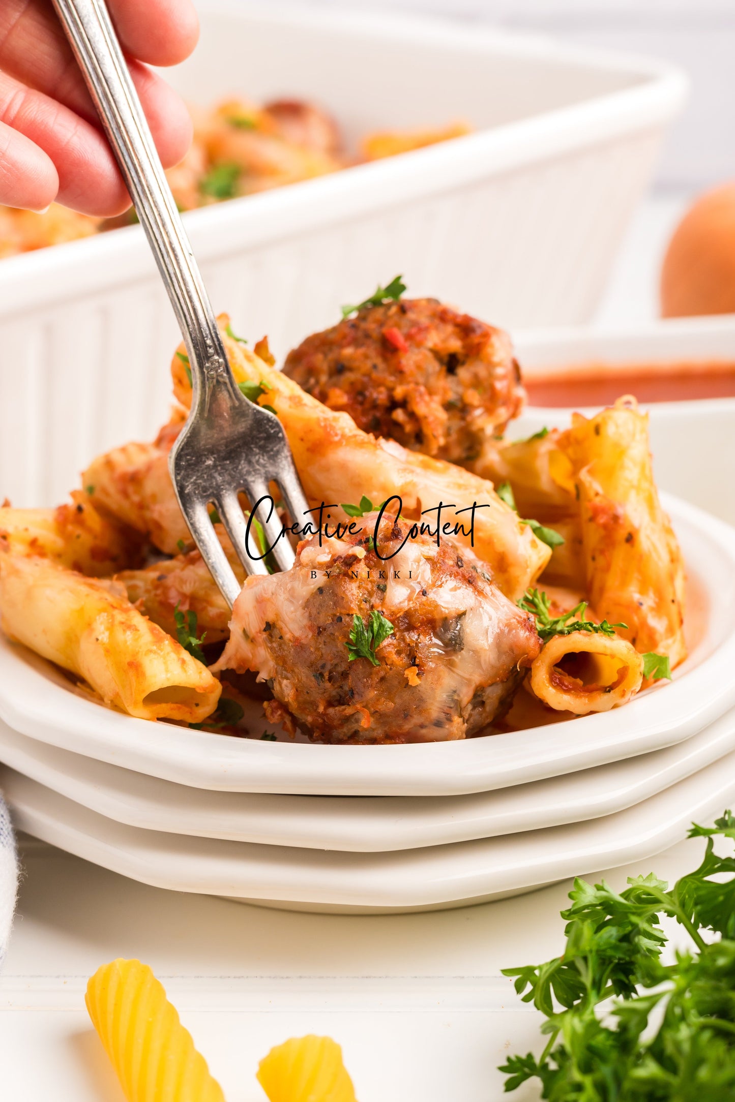 Easy Meatballs and Pasta Bake - Exclusive