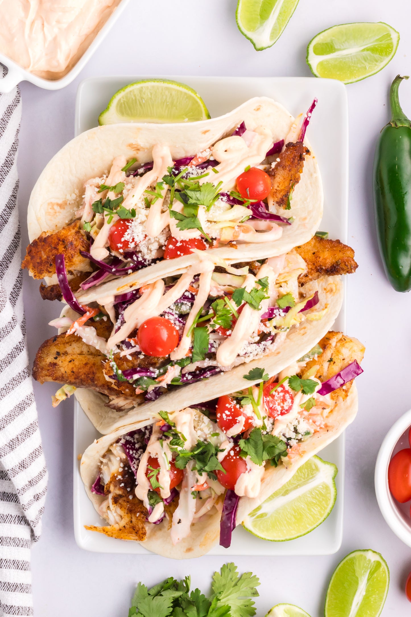 Fish Tacos + Coleslaw + Sauce - Exclusive