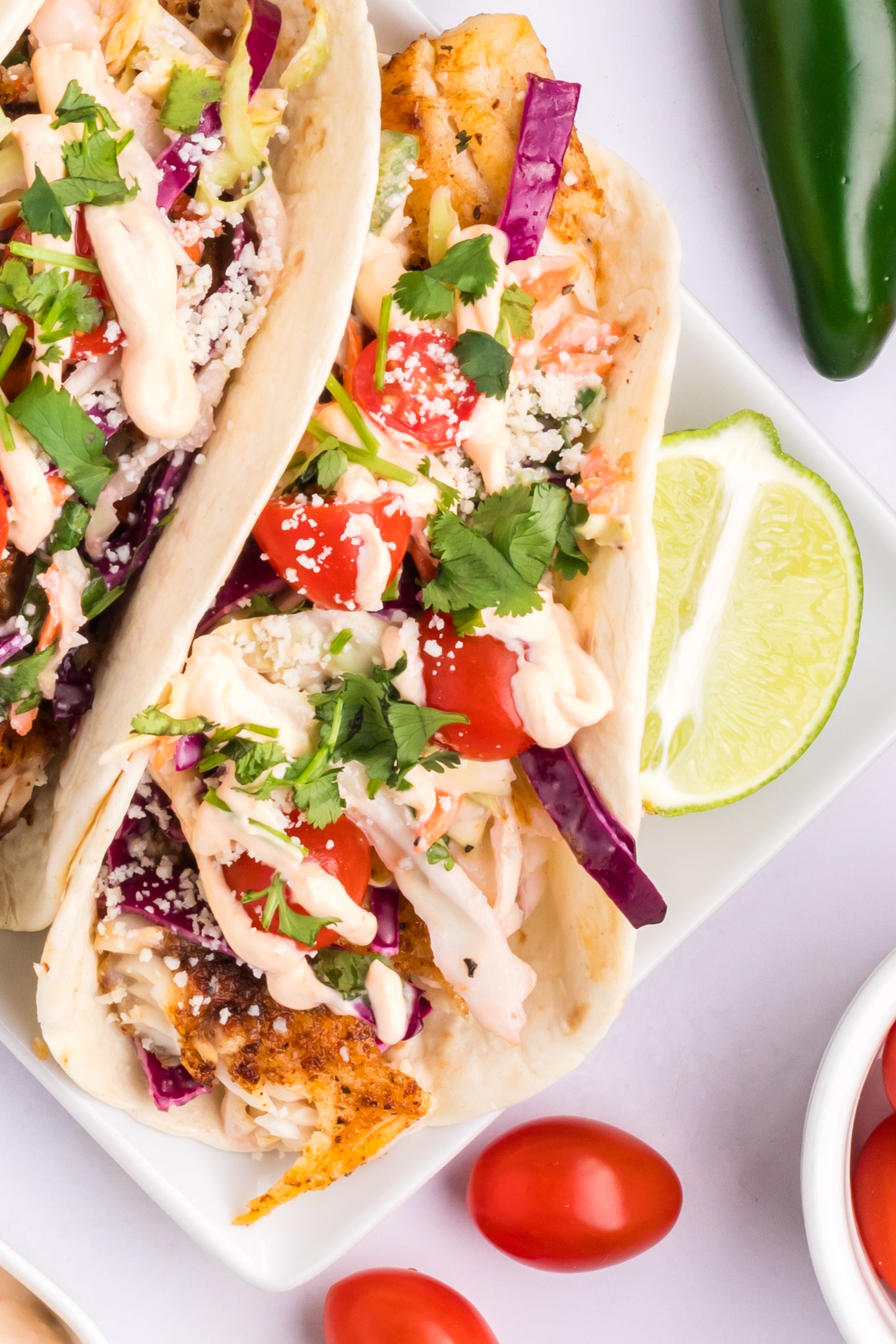 Fish Tacos + Coleslaw + Sauce - Exclusive