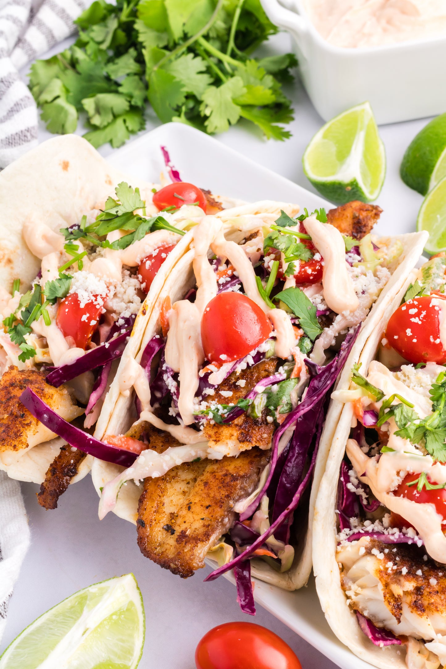 Fish Tacos + Coleslaw + Sauce - Exclusive