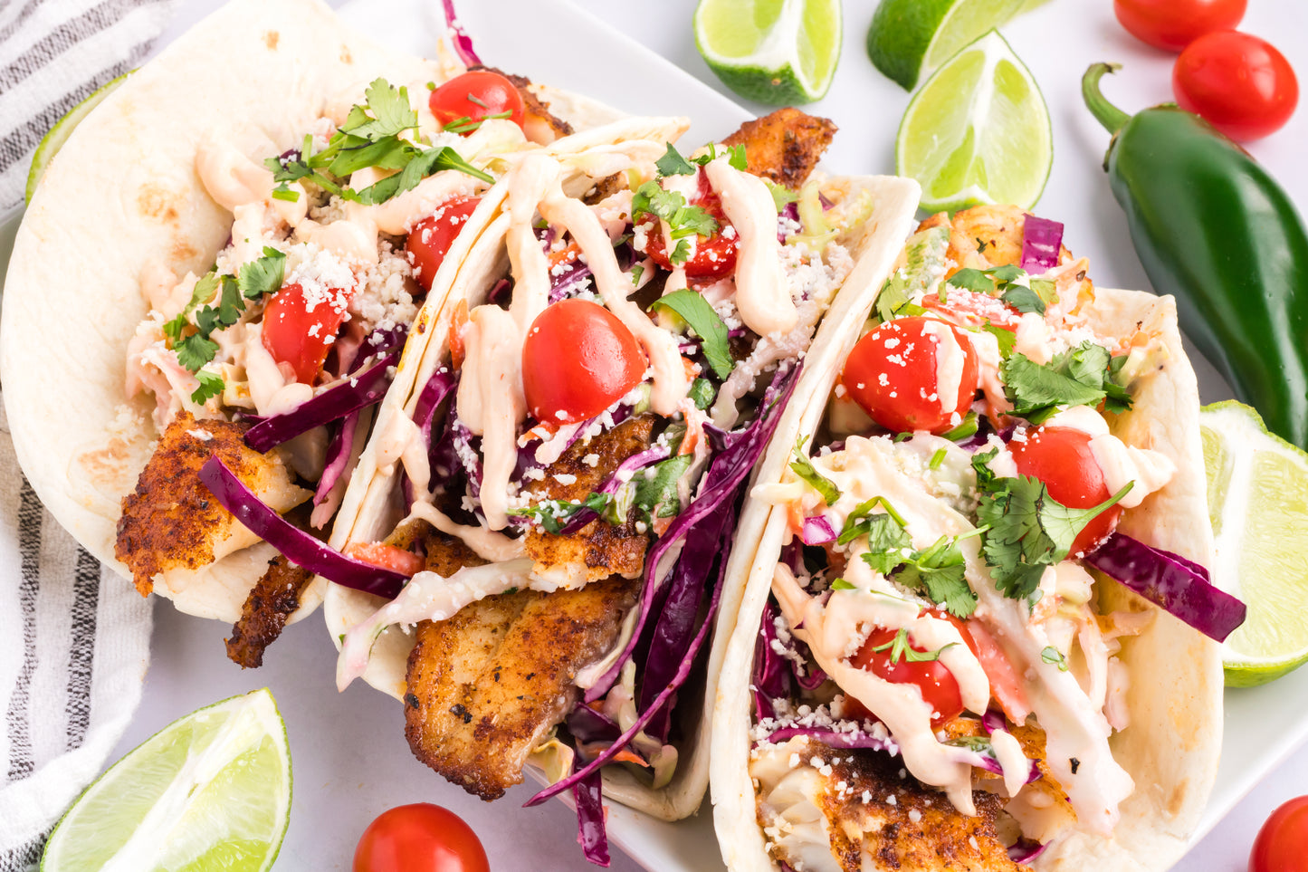 Fish Tacos + Coleslaw + Sauce - Exclusive
