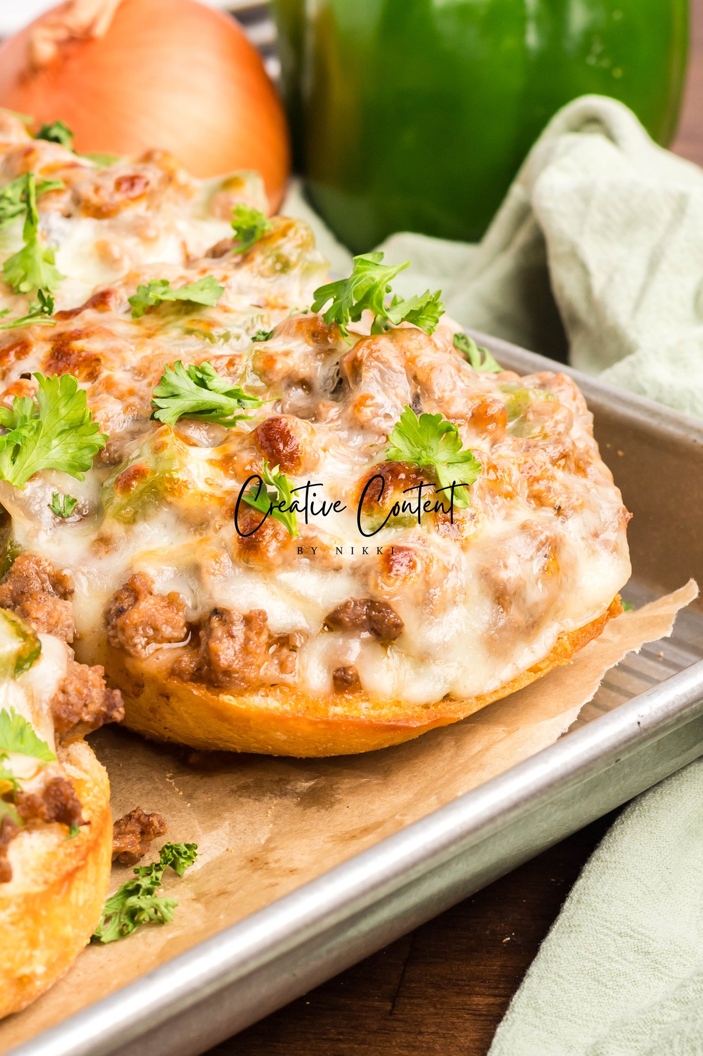 Garlic Bread Cheesesteak Sloppy Joes - Exclusive