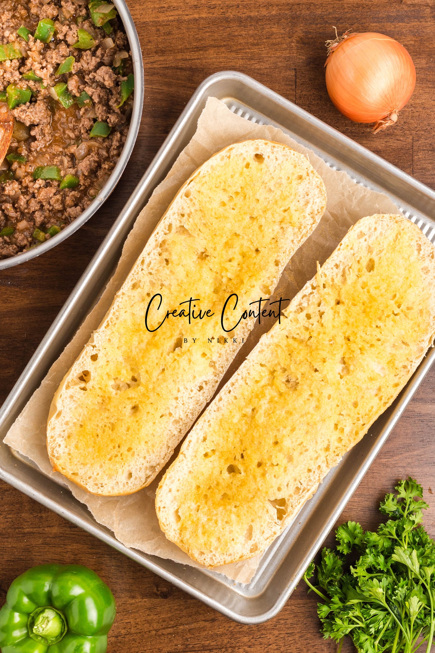 Garlic Bread Cheesesteak Sloppy Joes - Exclusive