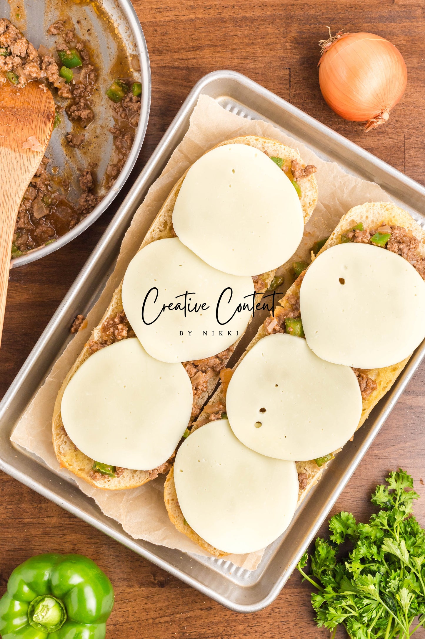 Garlic Bread Cheesesteak Sloppy Joes - Exclusive