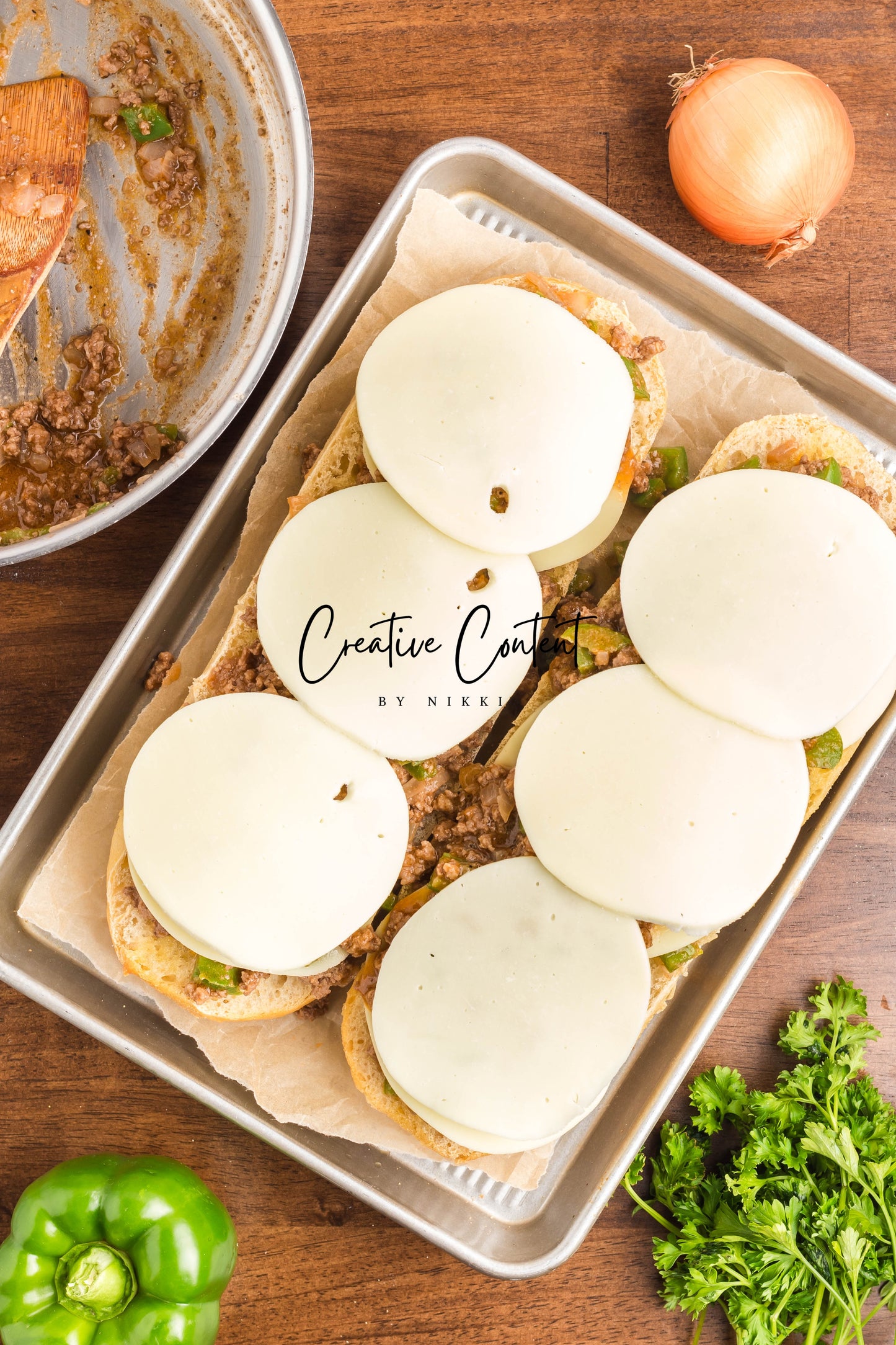 Garlic Bread Cheesesteak Sloppy Joes - Exclusive