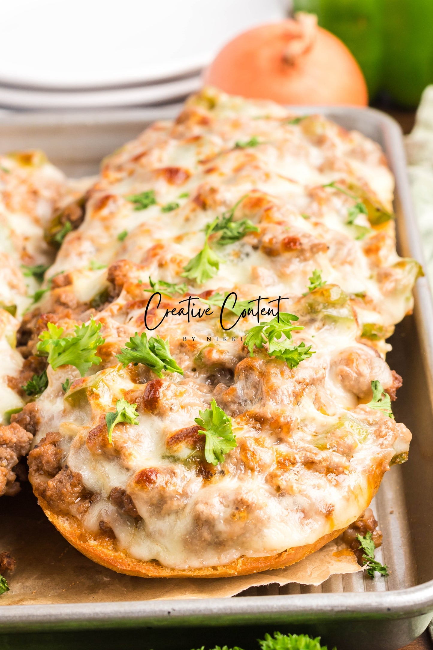 Garlic Bread Cheesesteak Sloppy Joes - Exclusive