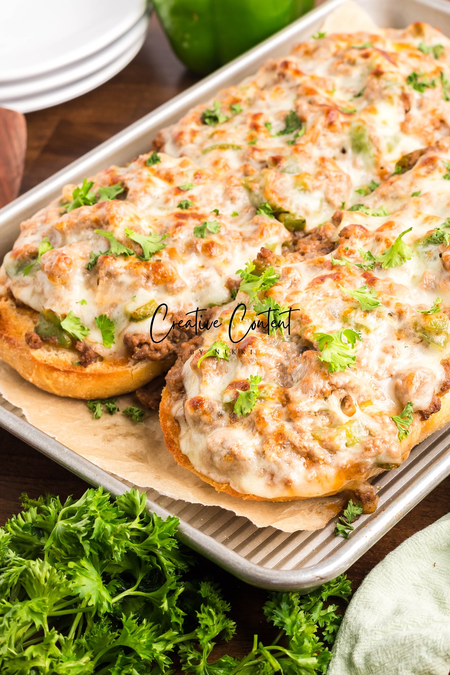 Garlic Bread Cheesesteak Sloppy Joes - Exclusive