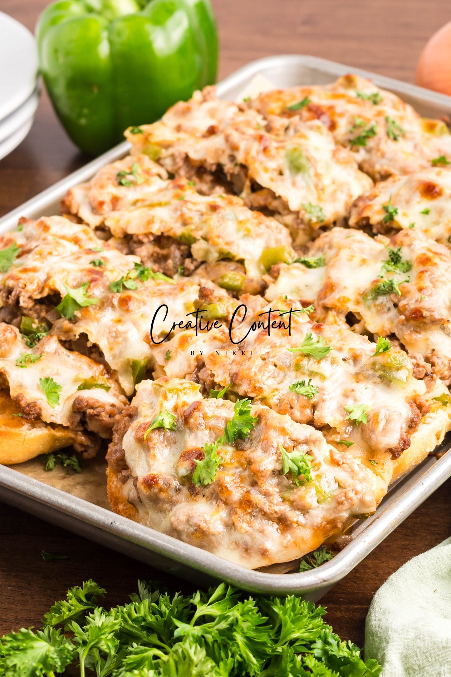 Garlic Bread Cheesesteak Sloppy Joes - Exclusive