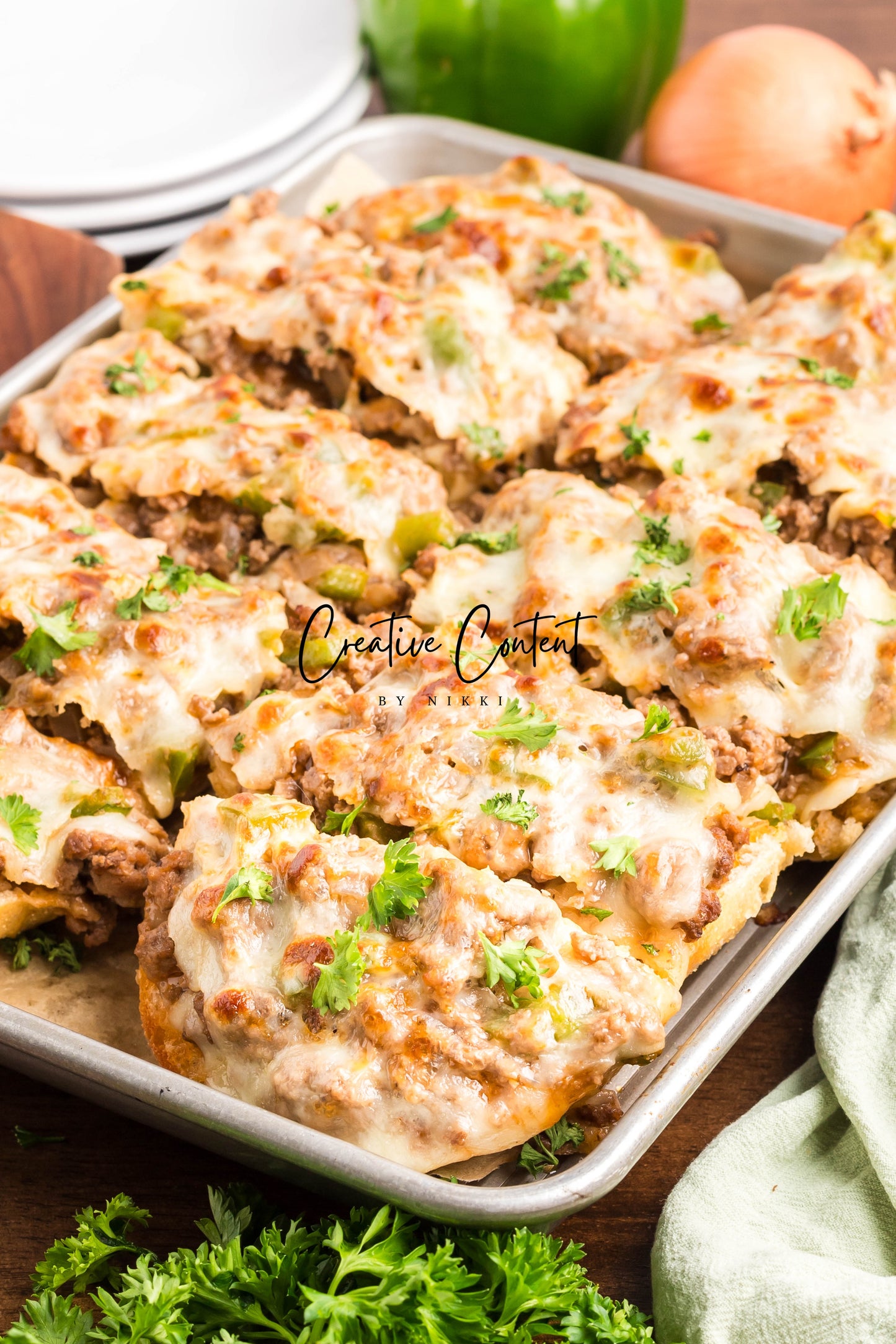 Garlic Bread Cheesesteak Sloppy Joes - Exclusive