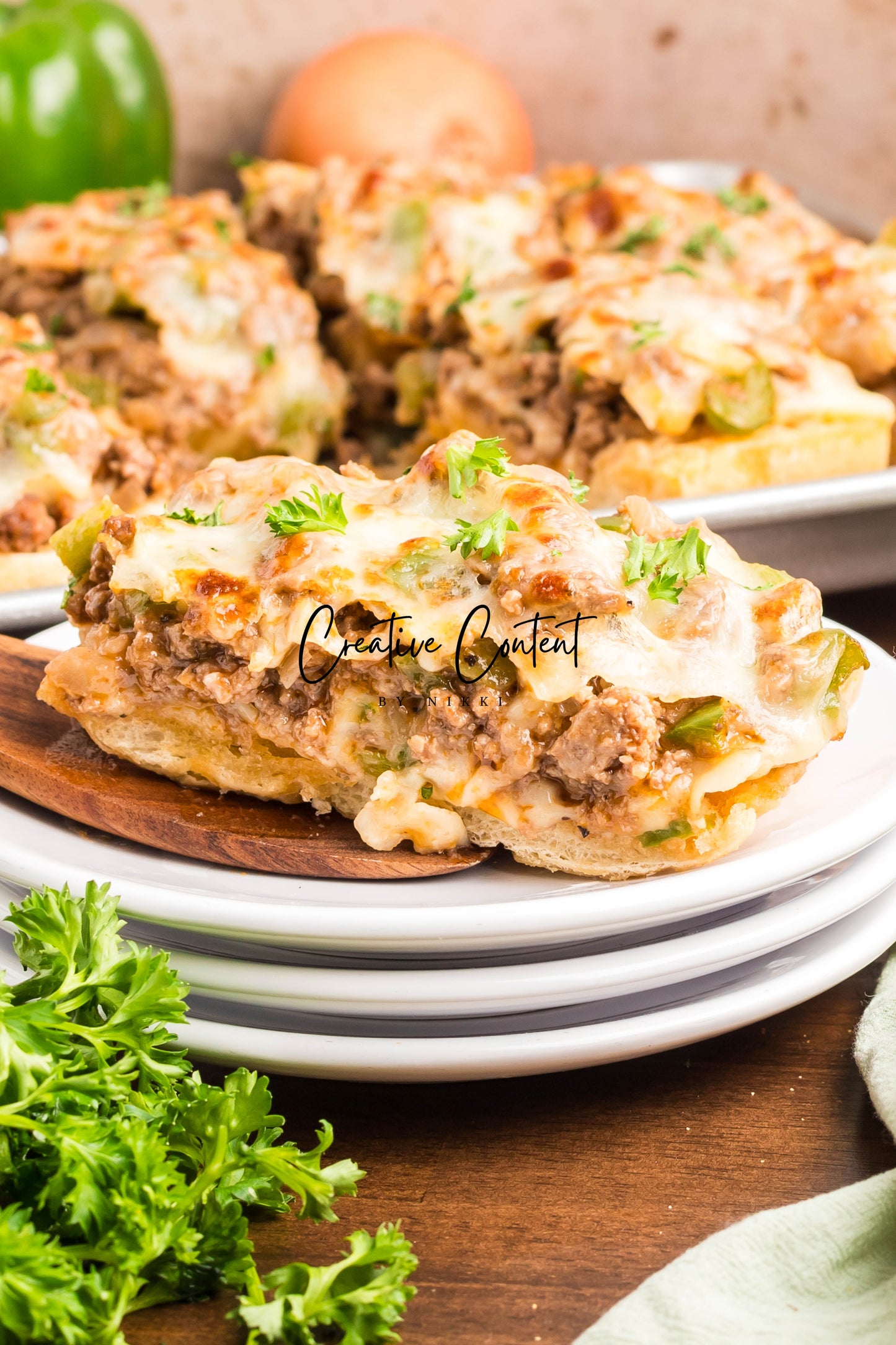 Garlic Bread Cheesesteak Sloppy Joes - Exclusive