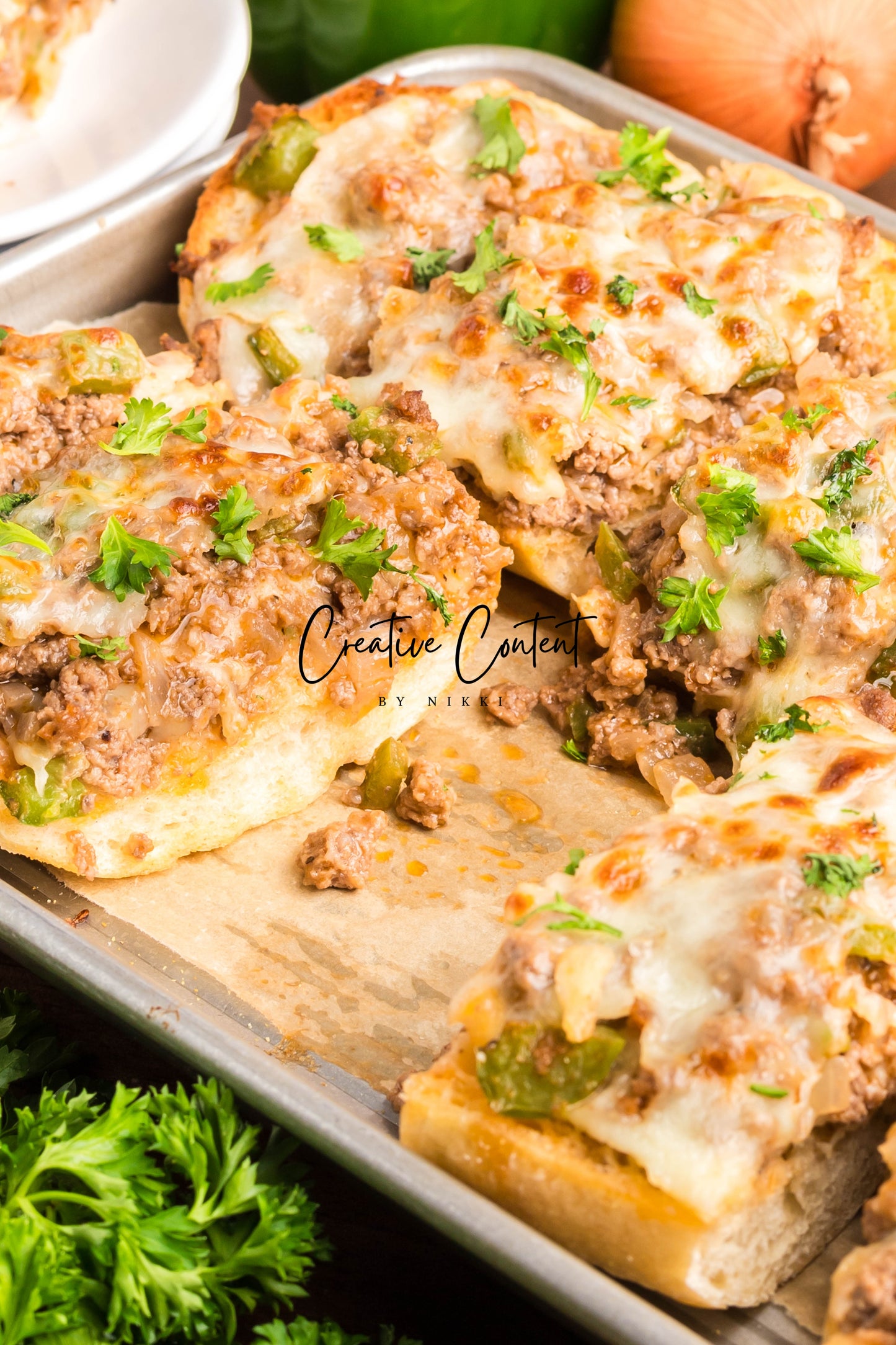 Garlic Bread Cheesesteak Sloppy Joes - Exclusive