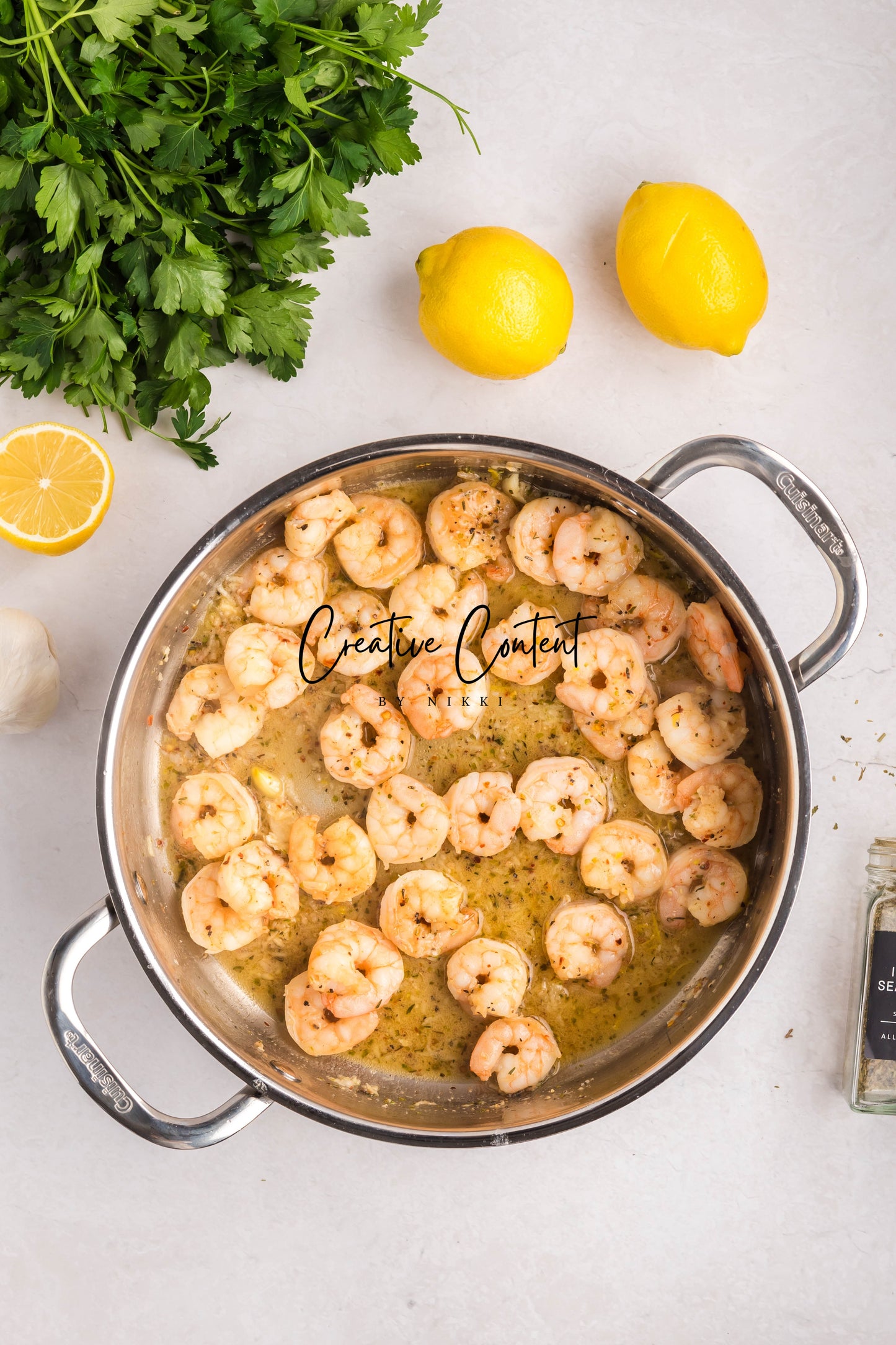 Garlic Butter Noodles With Shrimp - Set 1 of 2
