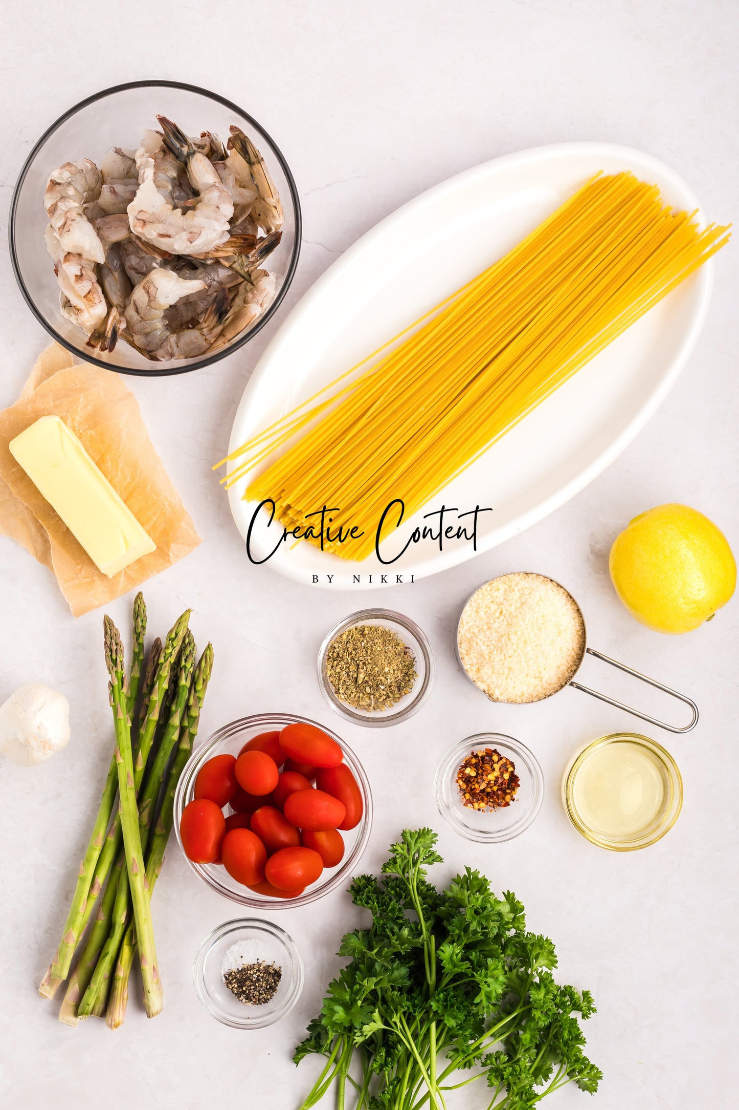 Garlic Shrimp Pasta - Set 1 of 2