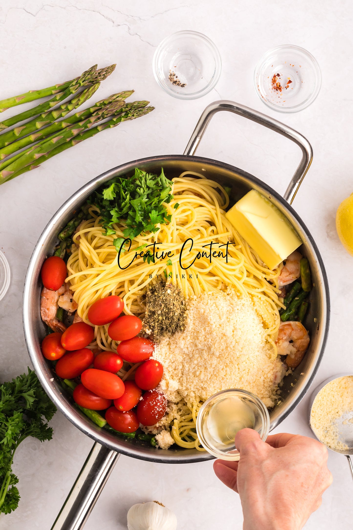Garlic Shrimp Pasta - Set 1 of 2
