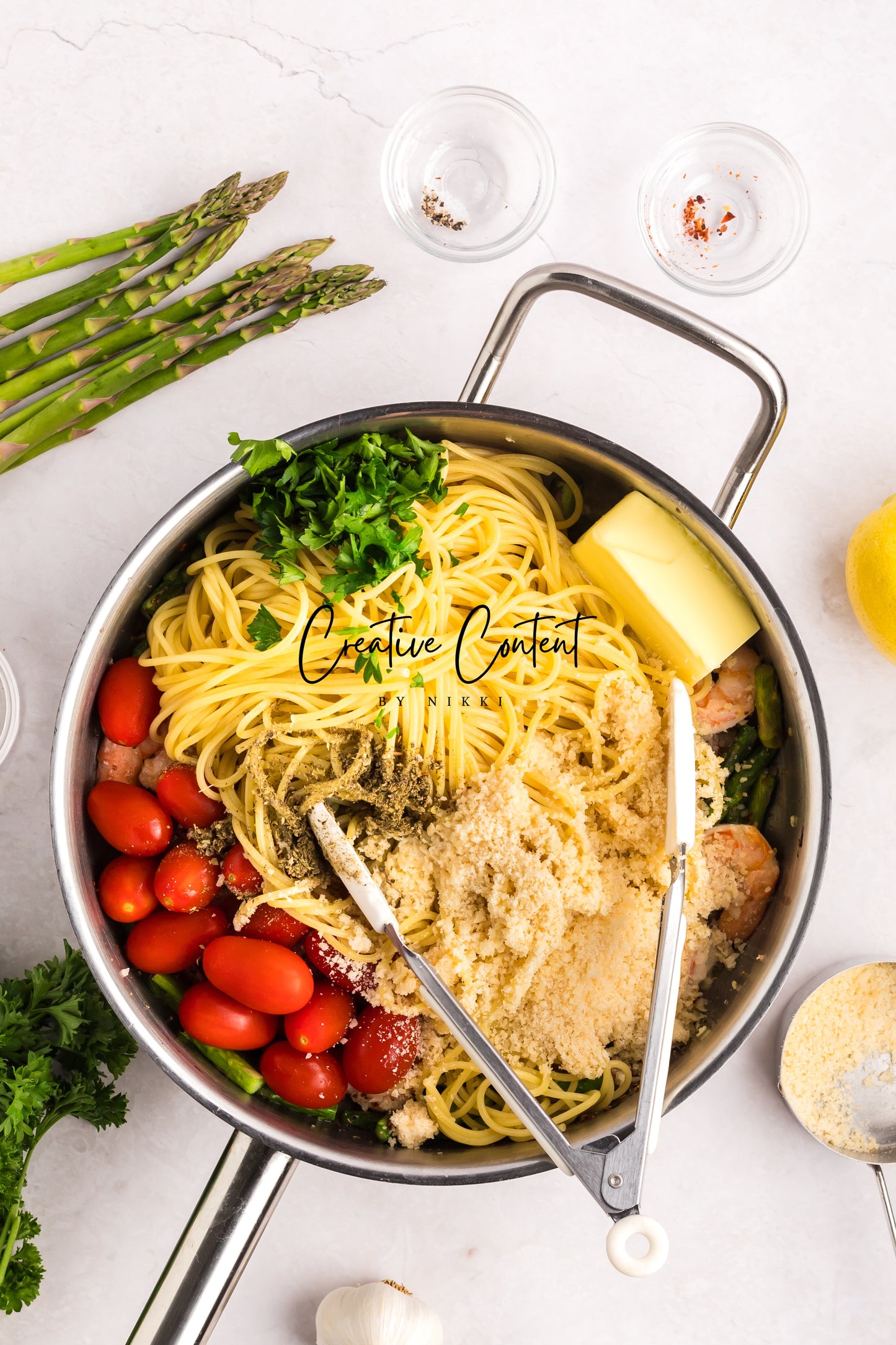 Garlic Shrimp Pasta - Set 1 of 2