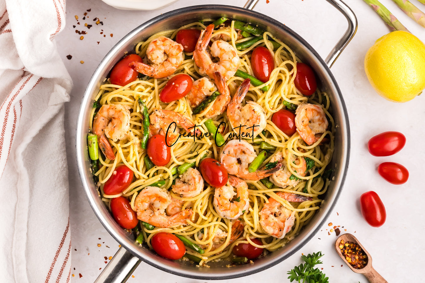 Garlic Shrimp Pasta - Set 1 of 2