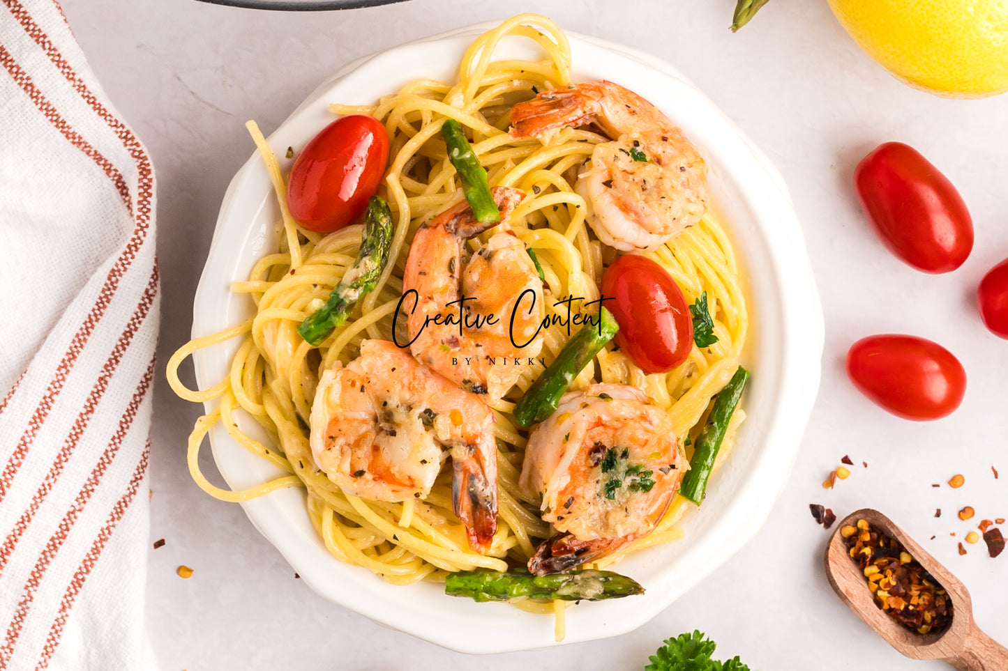 Garlic Shrimp Pasta - Set 1 of 2