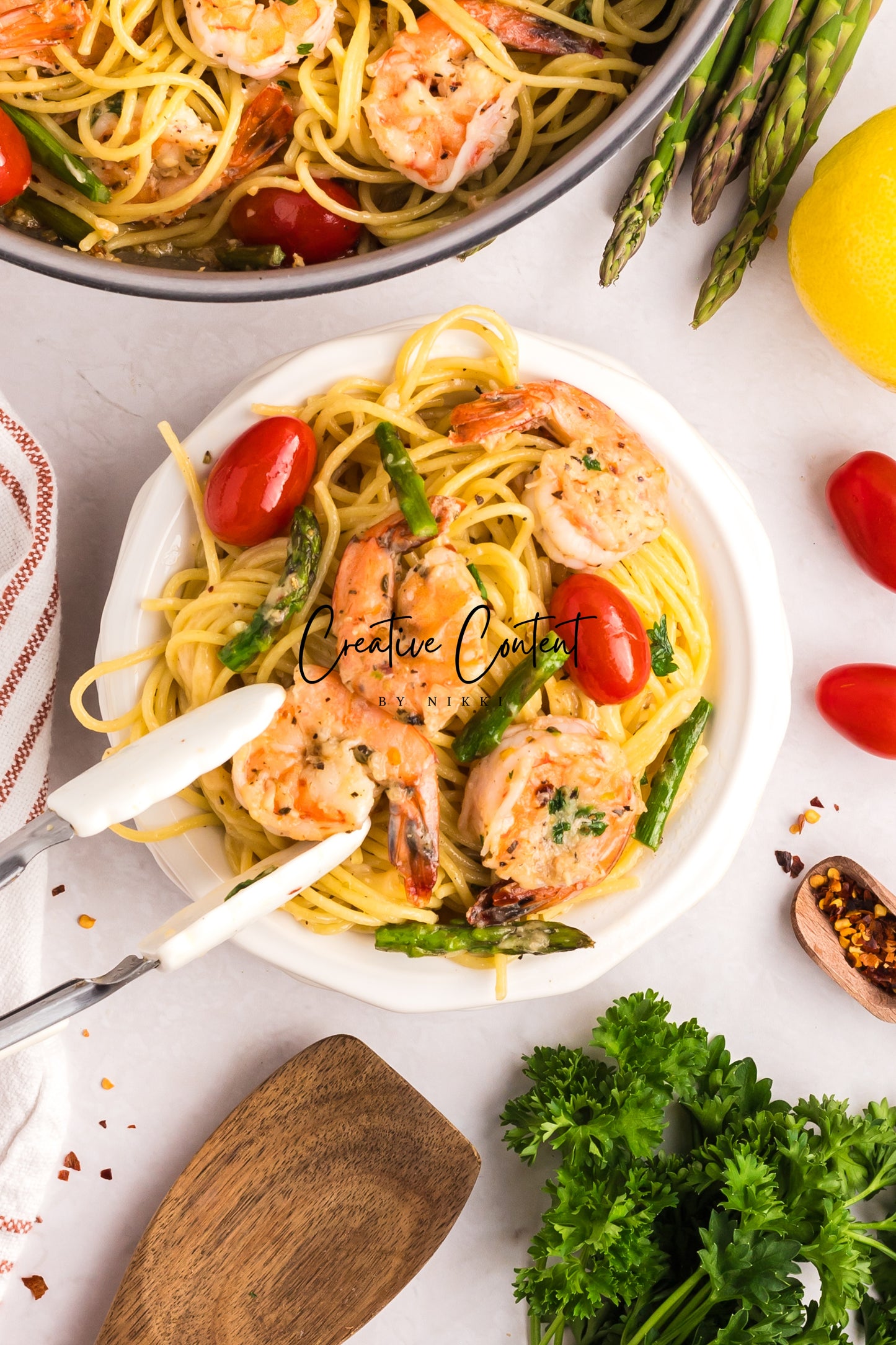Garlic Shrimp Pasta - Set 1 of 2