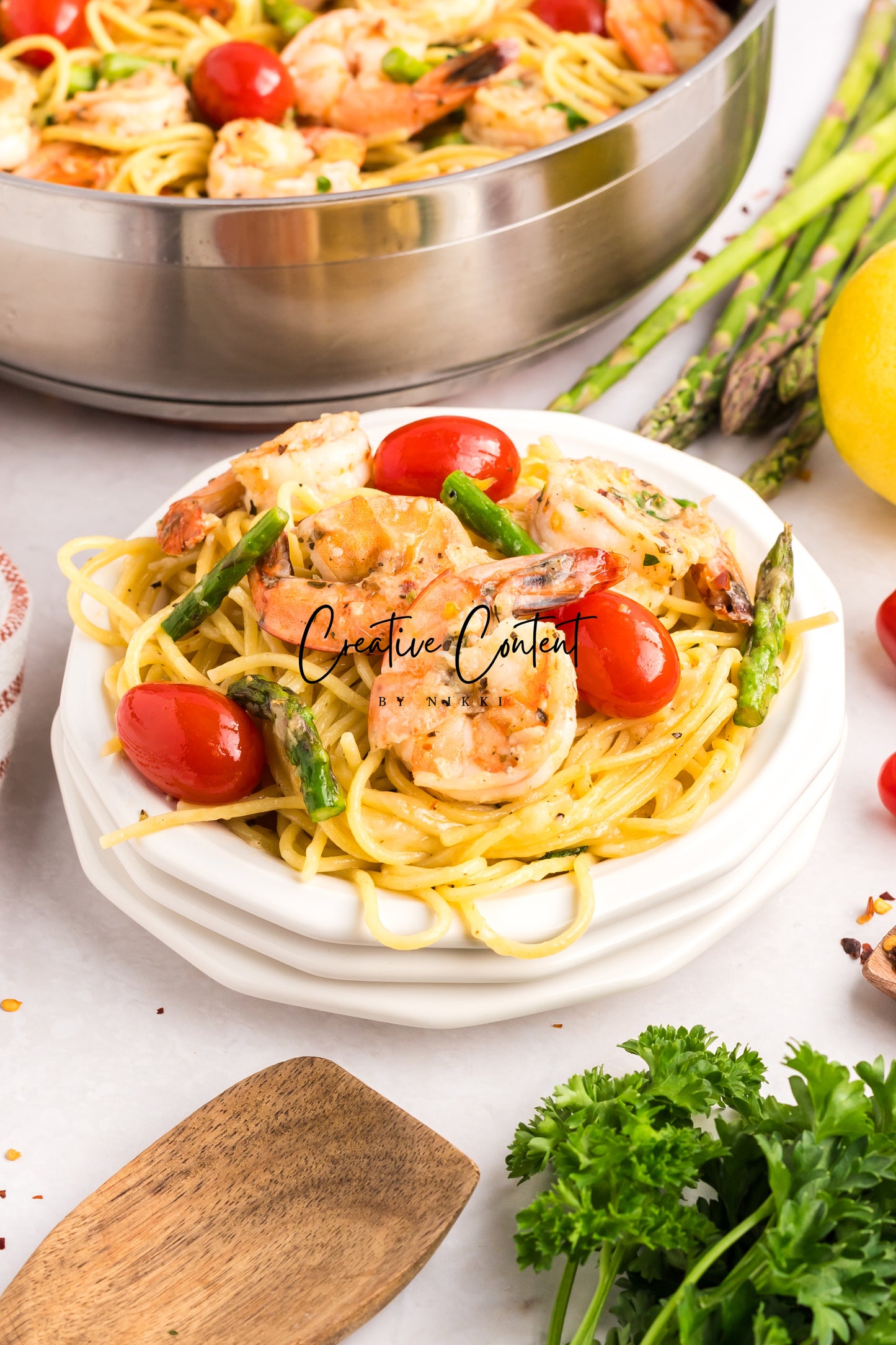 Garlic Shrimp Pasta - Set 1 of 2