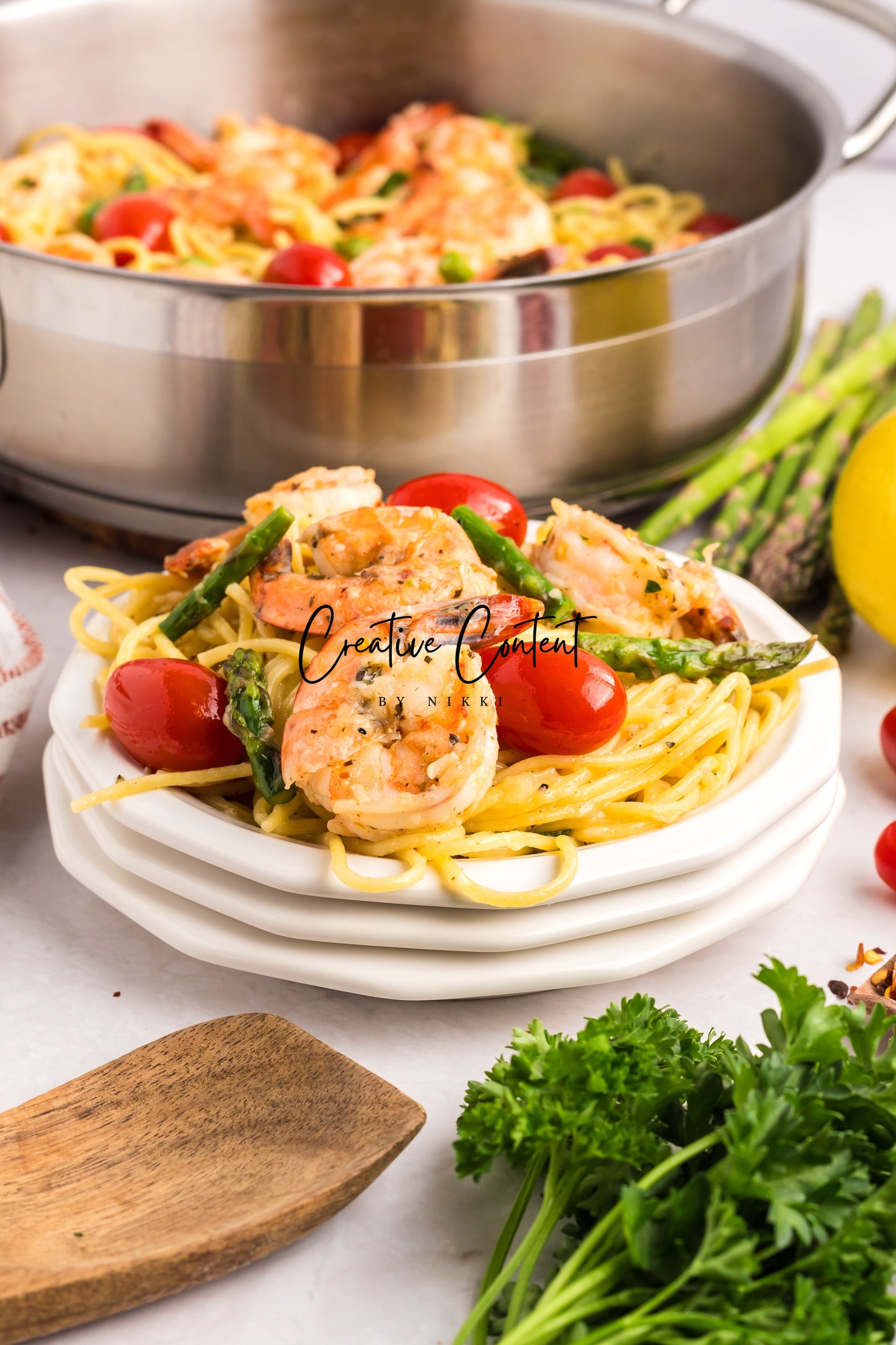 Garlic Shrimp Pasta - Set 1 of 2