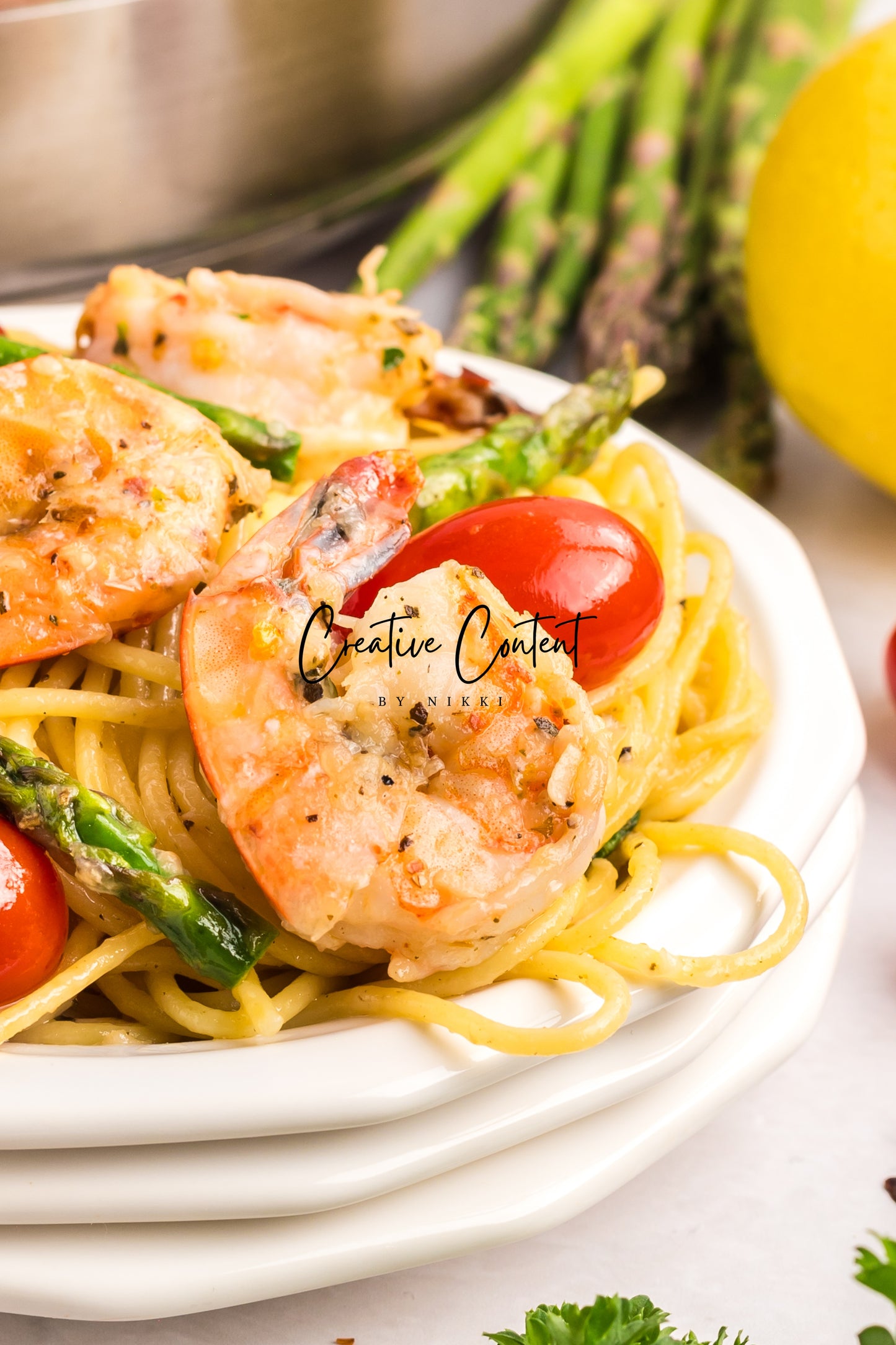 Garlic Shrimp Pasta - Set 1 of 2