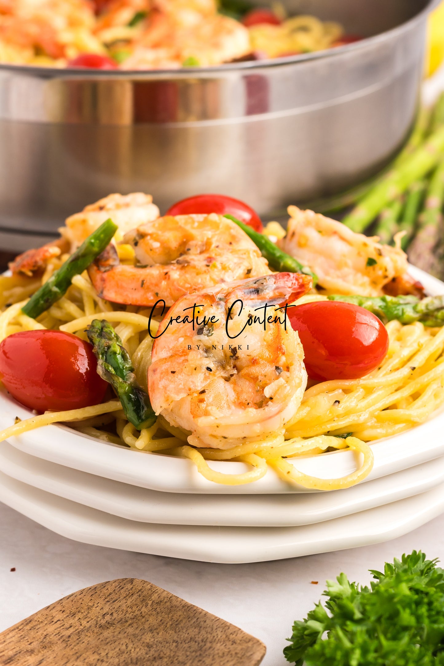 Garlic Shrimp Pasta - Set 1 of 2