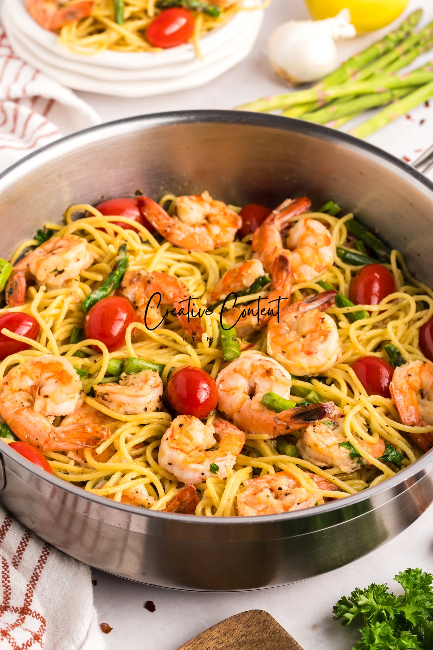 Garlic Shrimp Pasta - Set 1 of 2