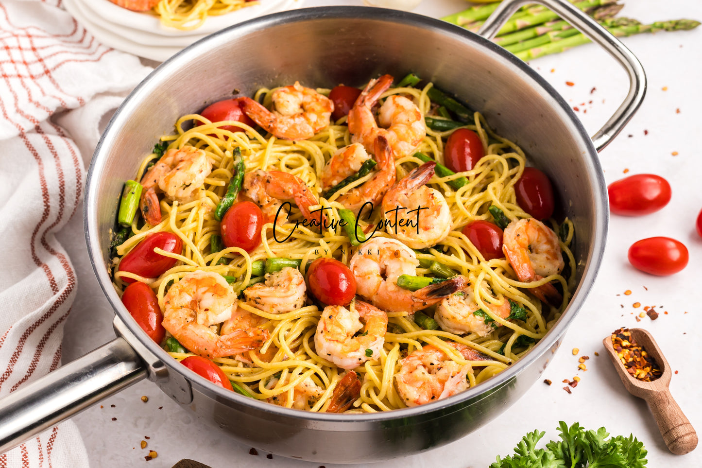 Garlic Shrimp Pasta - Set 1 of 2