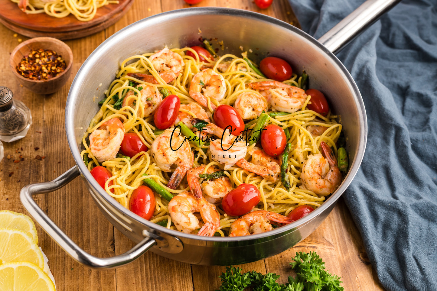 Garlic Shrimp Pasta - Set 2 of 2