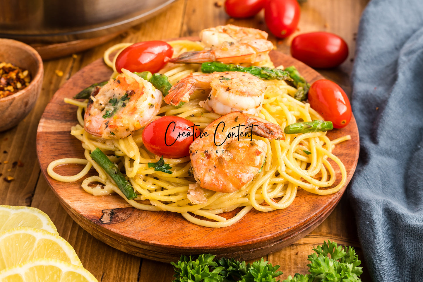 Garlic Shrimp Pasta - Set 2 of 2