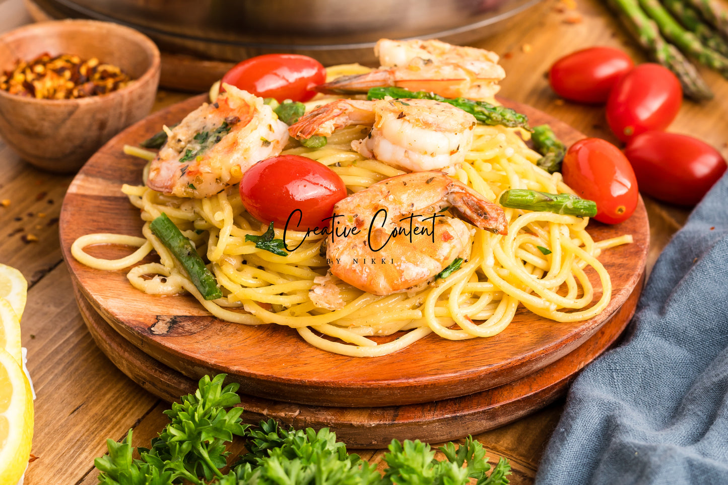 Garlic Shrimp Pasta - Set 2 of 2