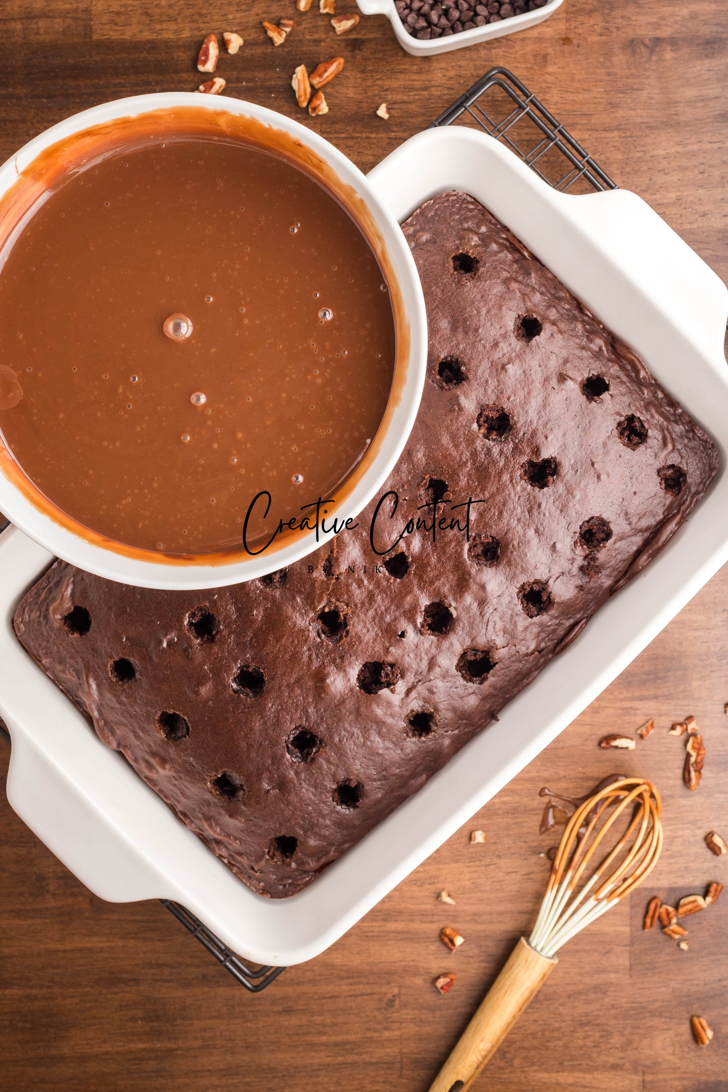 German Chocolate Poke Cake - Exclusive