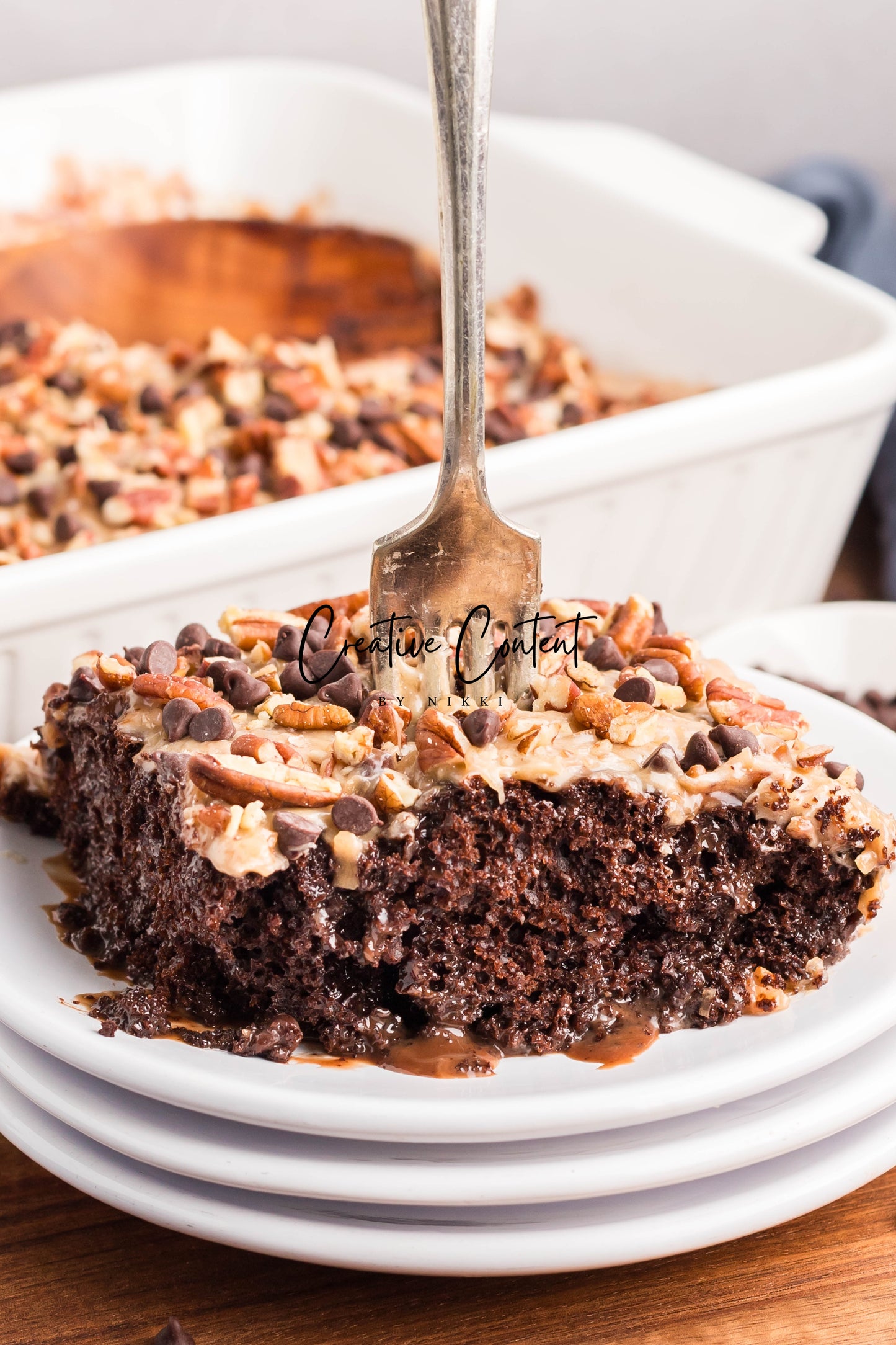 German Chocolate Poke Cake - Exclusive