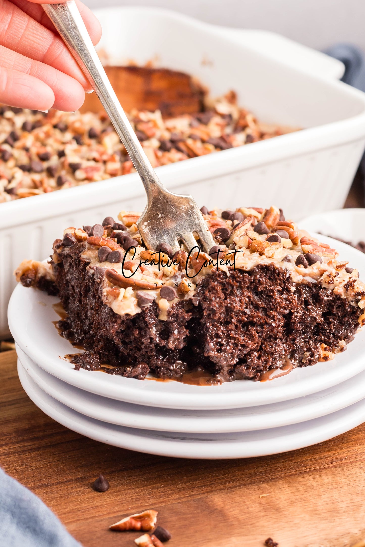 German Chocolate Poke Cake - Exclusive