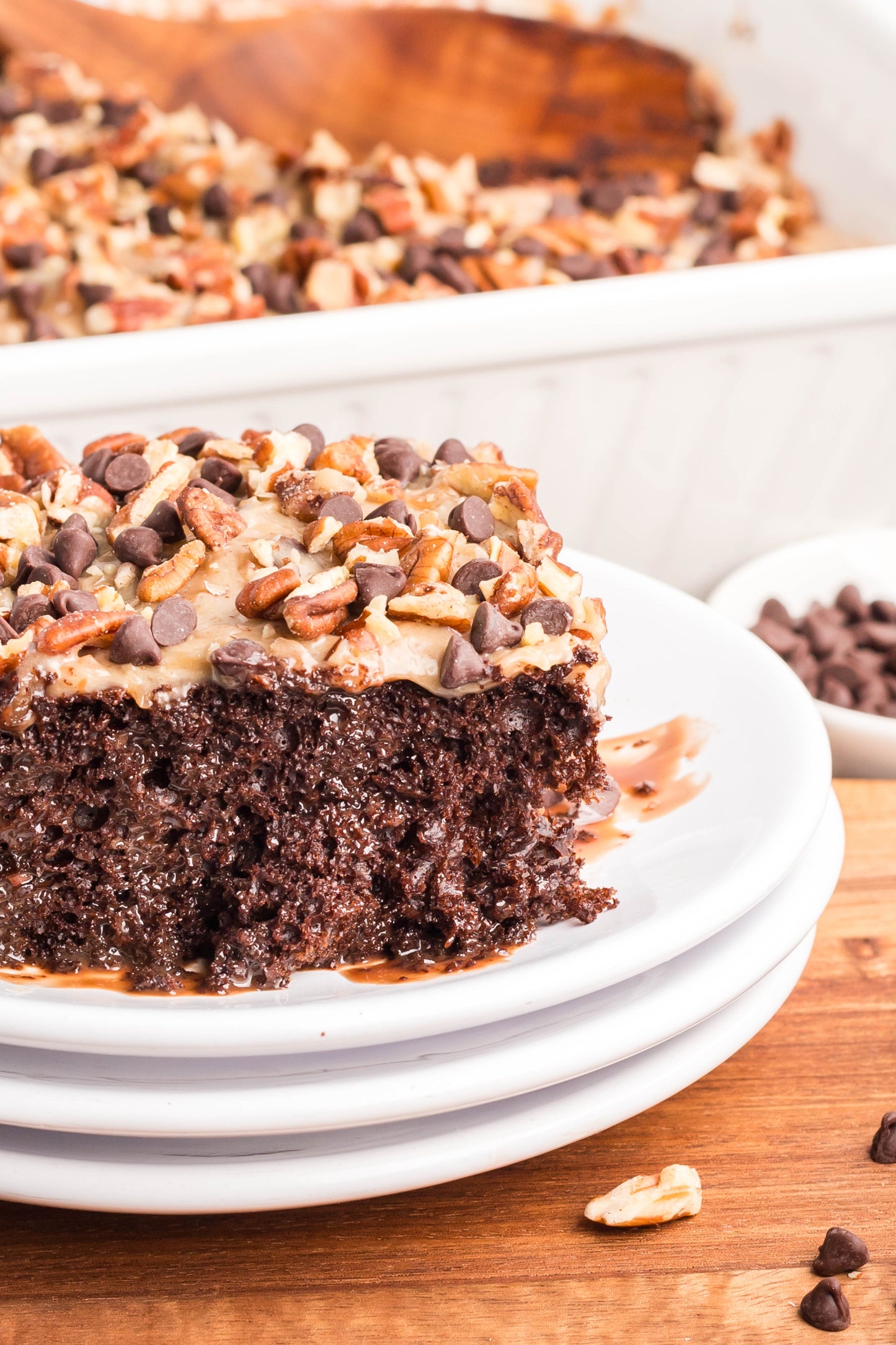 German Chocolate Poke Cake - Exclusive
