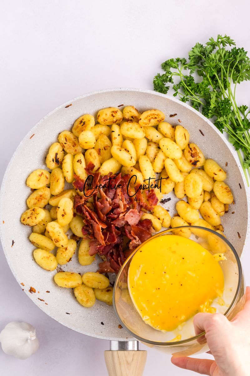 Gnocchi Carbonara With Bacon - Set 1 of 2