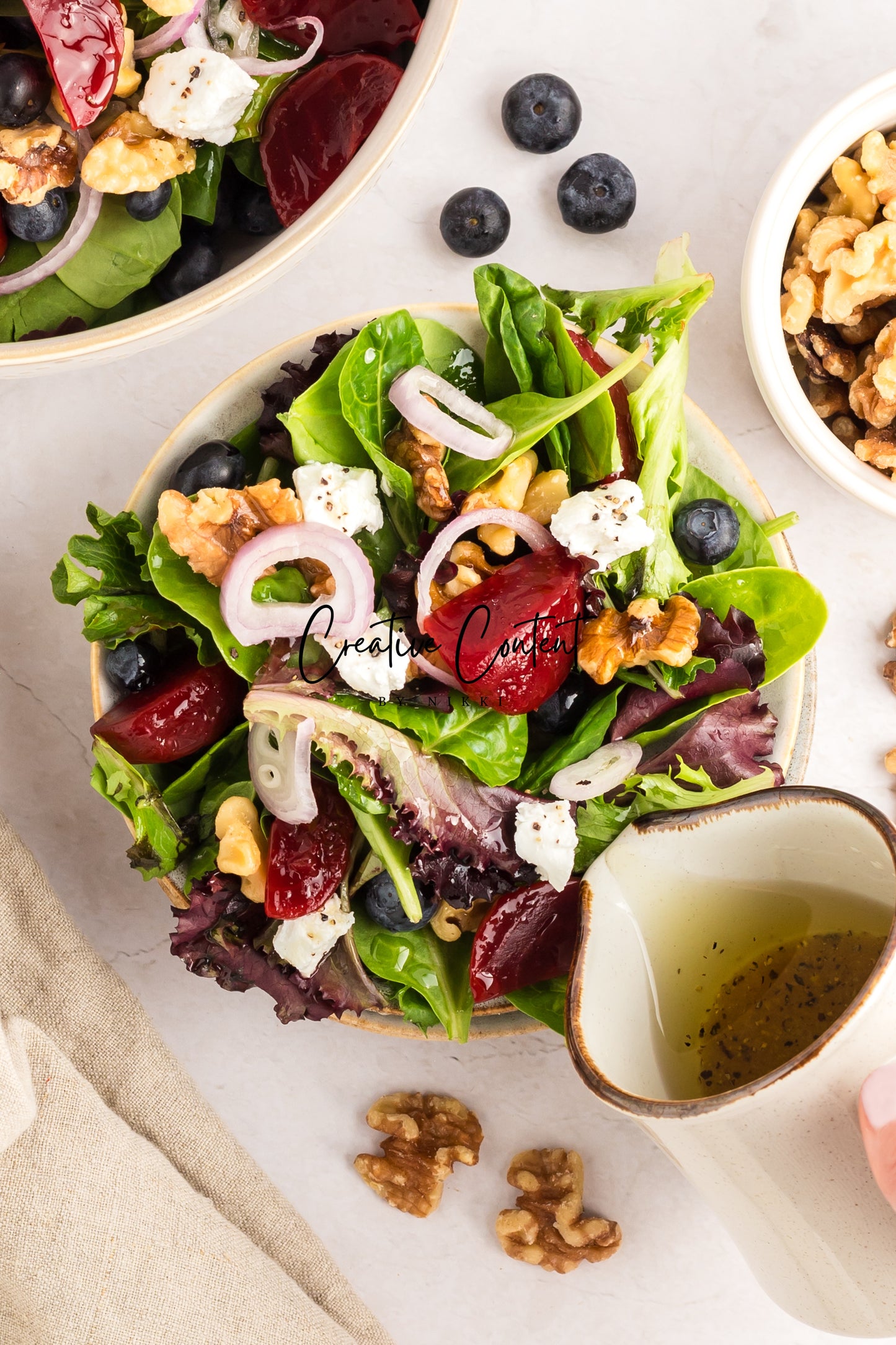 Goat Cheese Salad + Homemade Vinaigrette - Set 1 of 2
