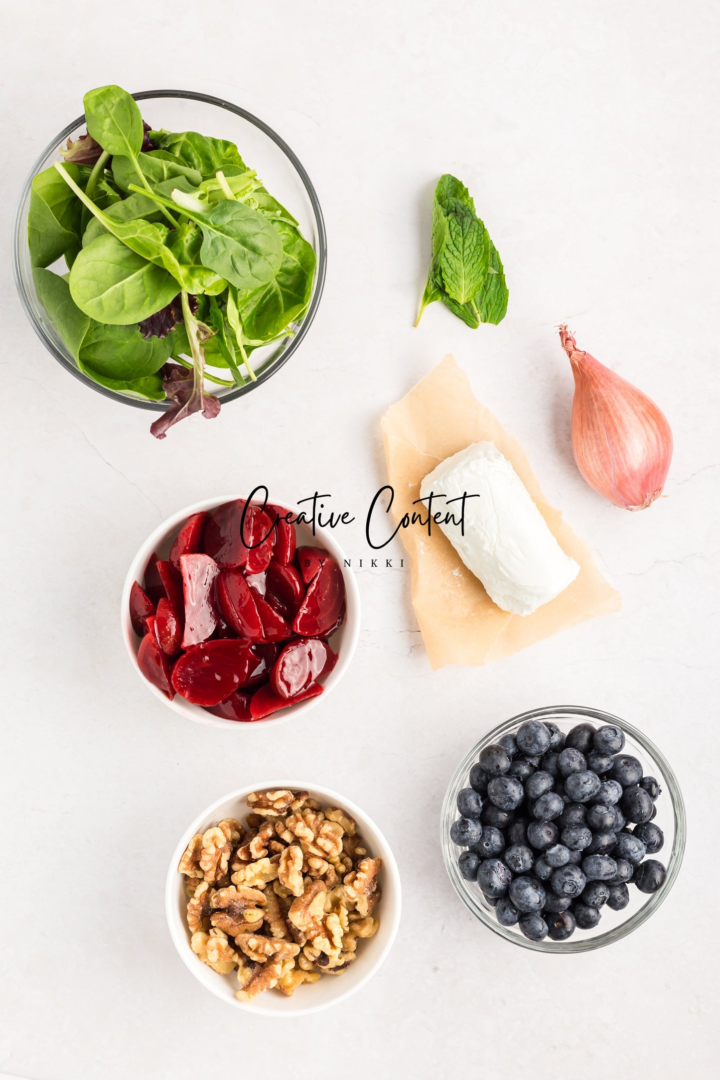 Goat Cheese Salad + Homemade Vinaigrette - Set 1 of 2
